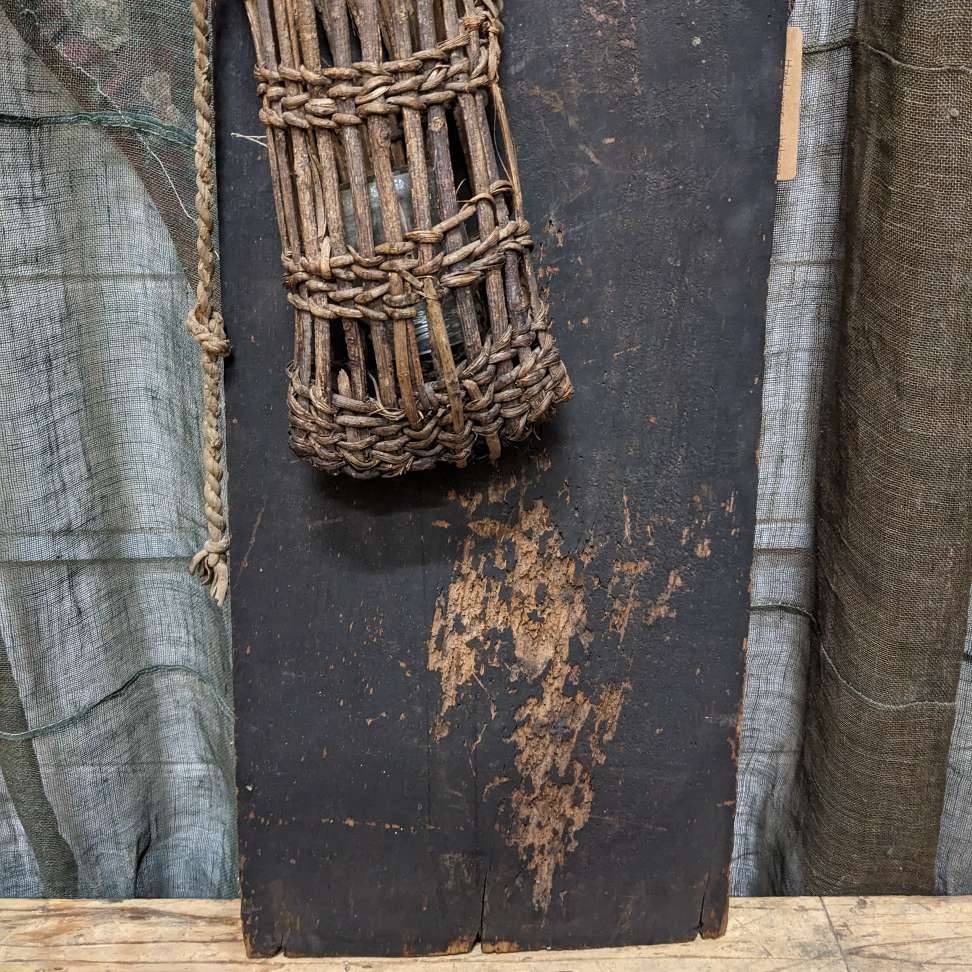 Vintage Woven Japanese Basket & Panel