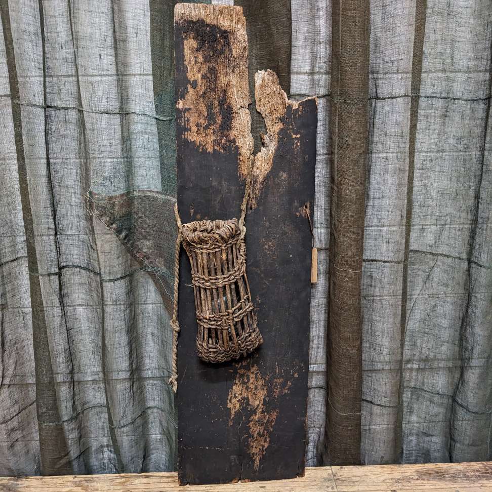 Vintage Woven Japanese Basket & Panel