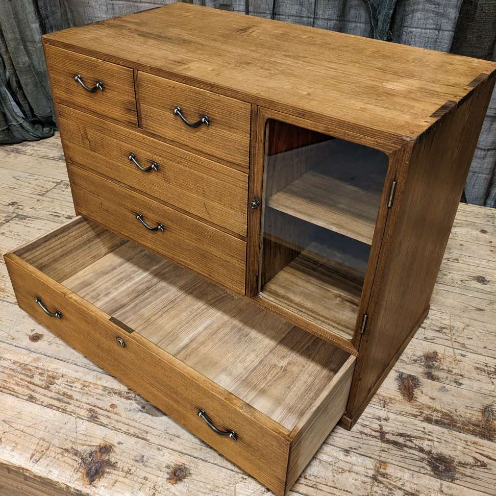 Ko Dansu, Japanese Side Cabinet - Paulownia | 1920's