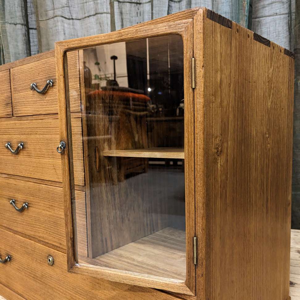Ko Dansu, Japanese Side Cabinet - Paulownia | 1920's