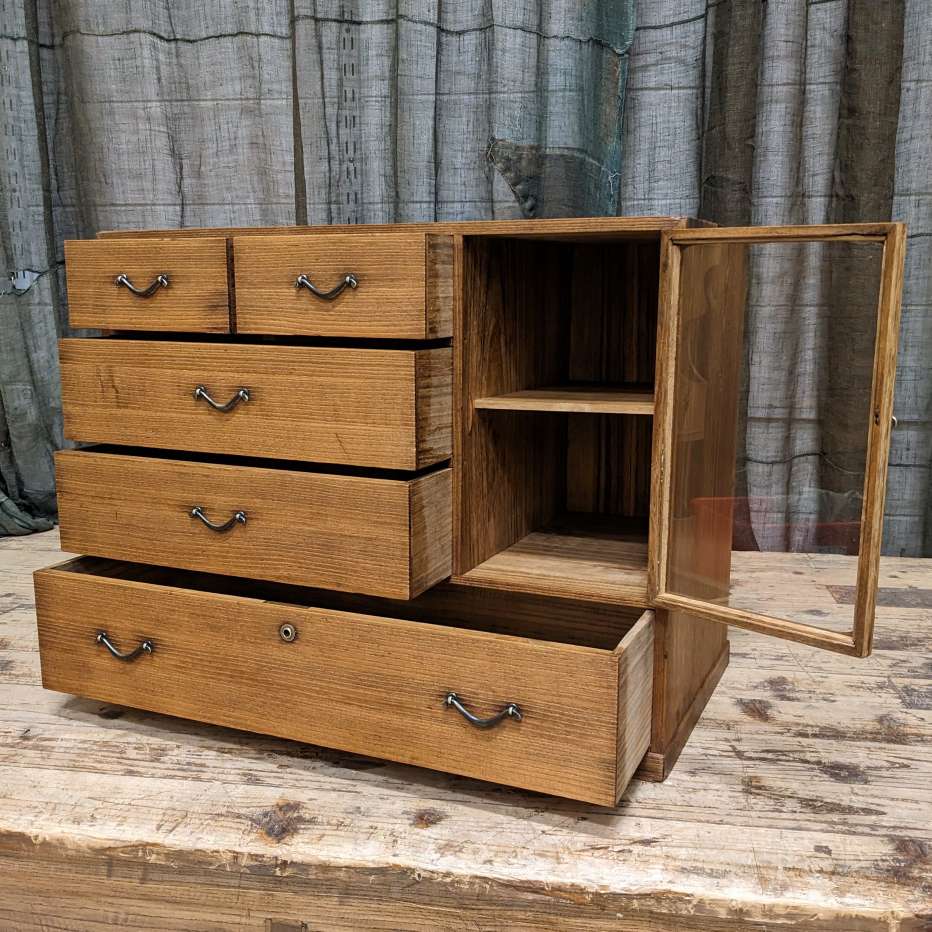 Ko Dansu, Japanese Side Cabinet - Paulownia | 1920's