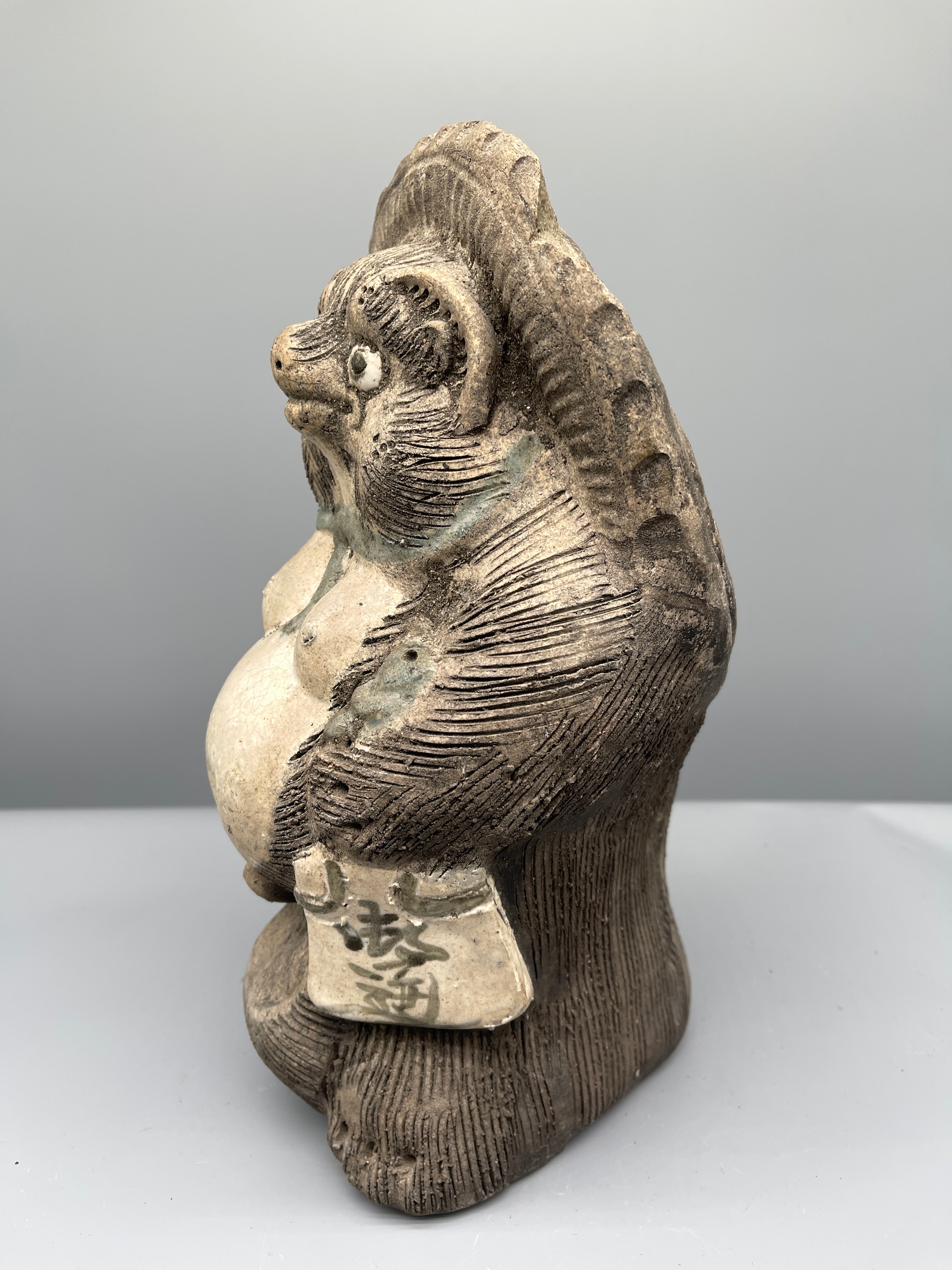 Vintage Tanuki Statue, Hand-Crafted