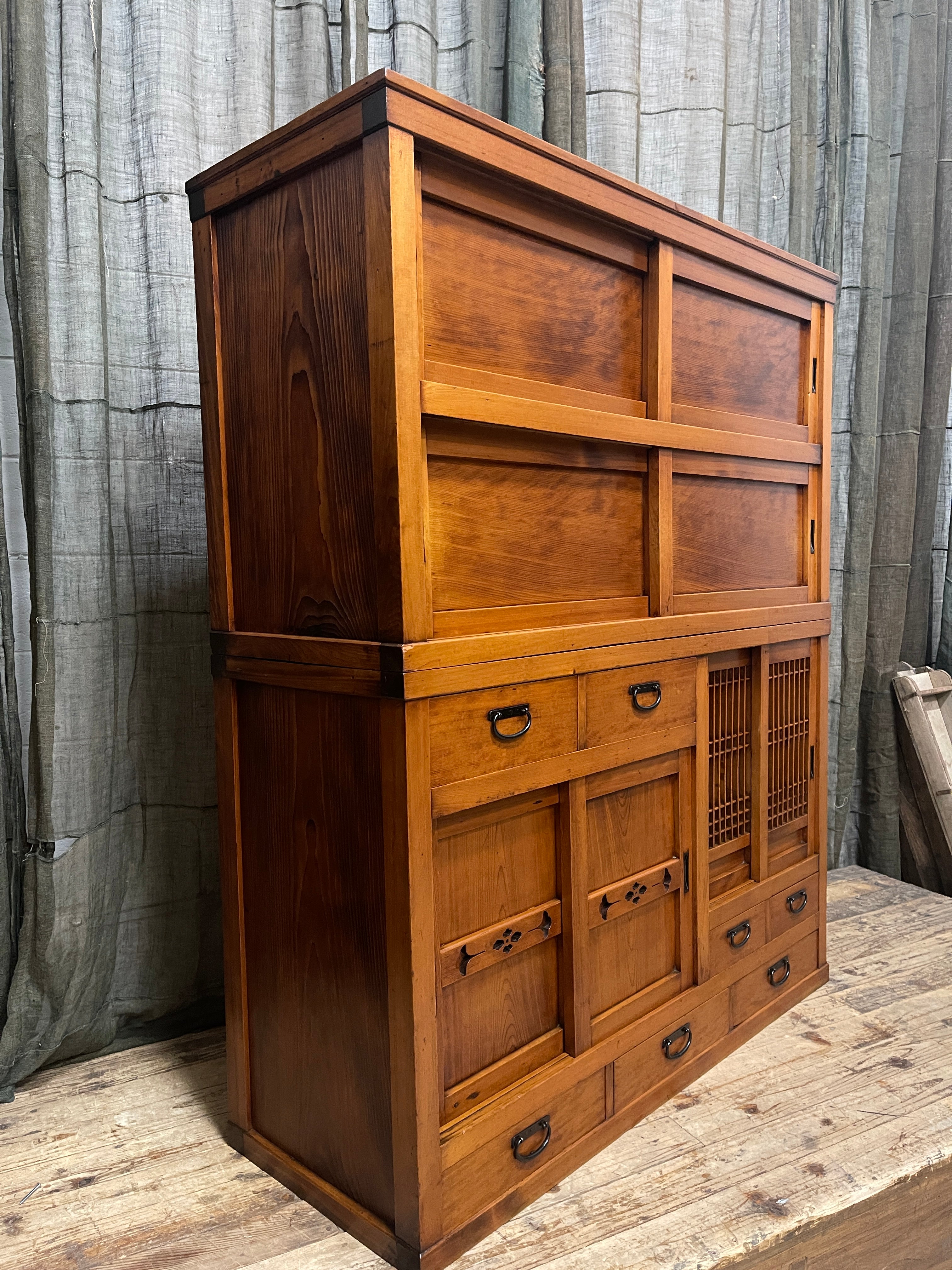 Mizuya, Antique Japanese Kitchen Cabinet - Cedar & Cypress | Early 1900's