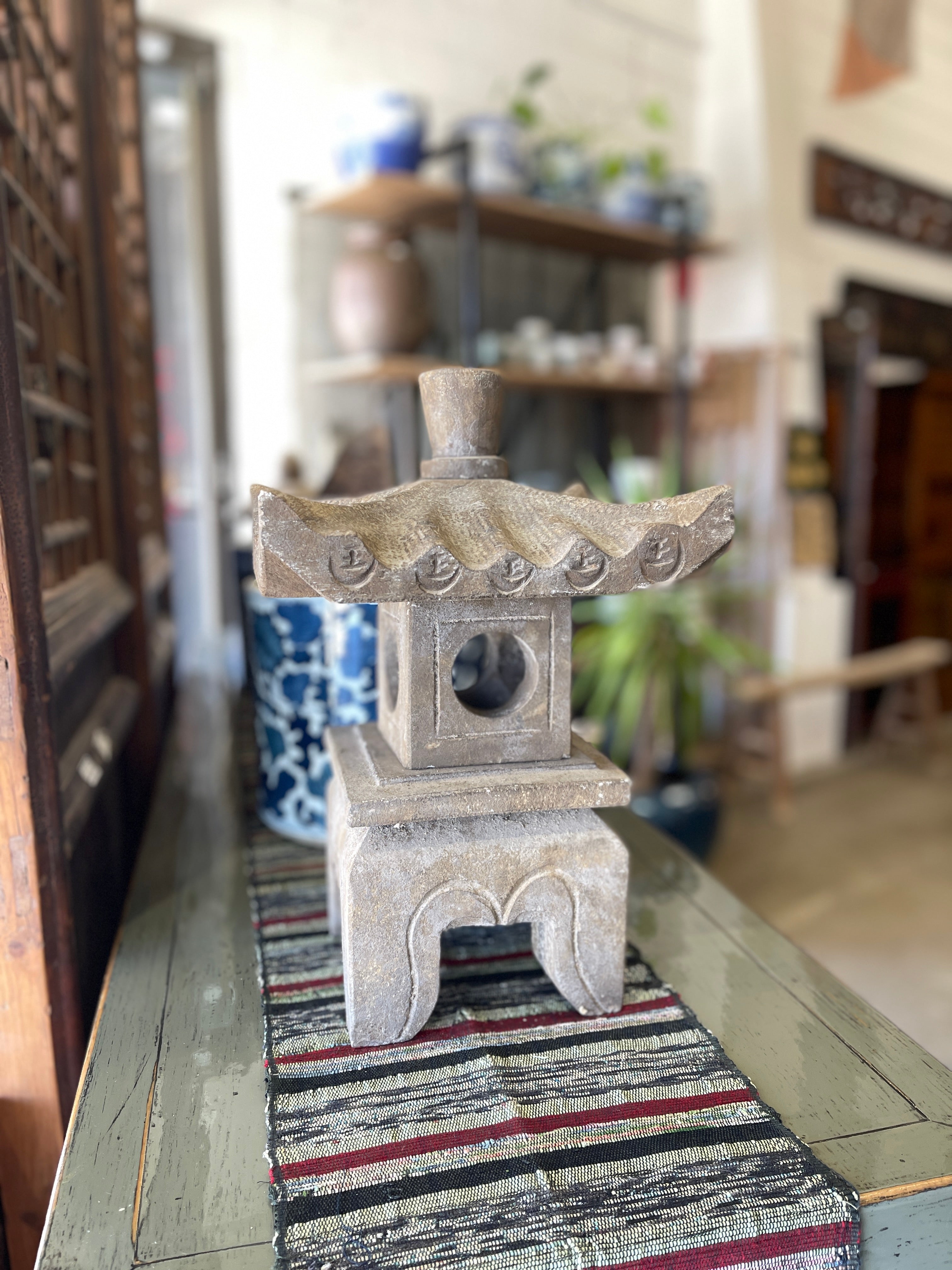 Small Chinese Stone Garden Lantern