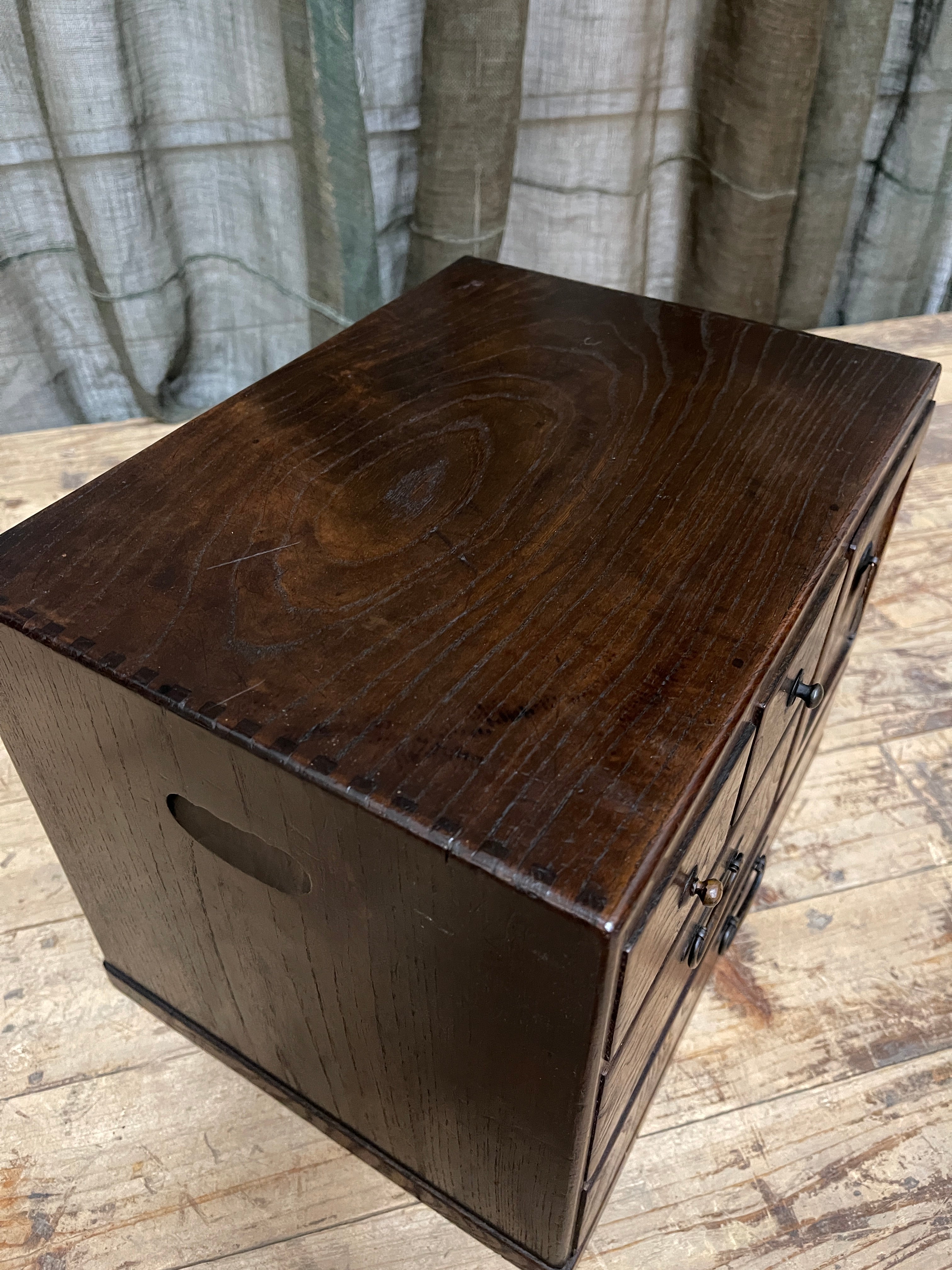 Japanese Small Make Up Chest - Elm | 1920's