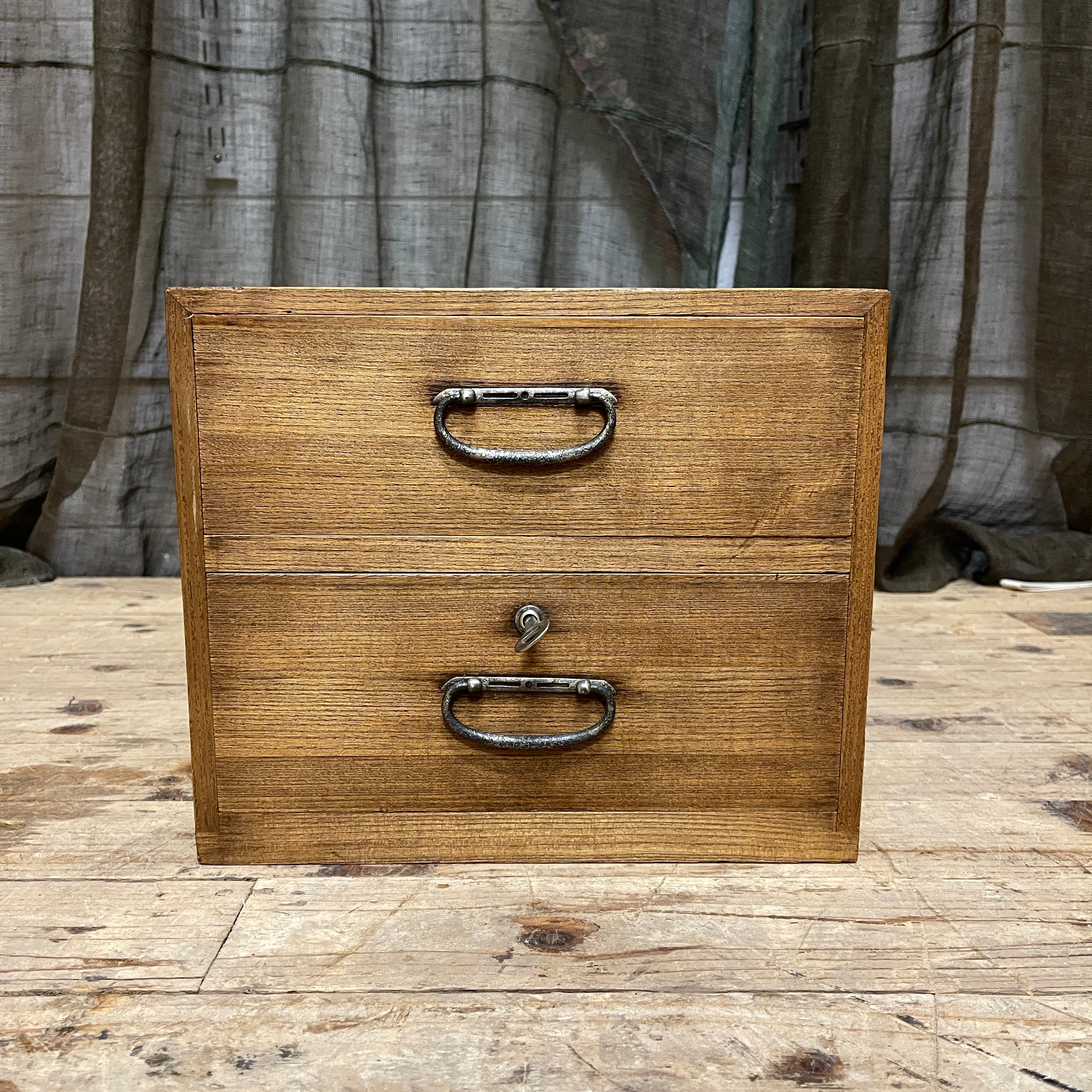 Japanese 2 Drawer Document Box - Paulownia | Midcentury