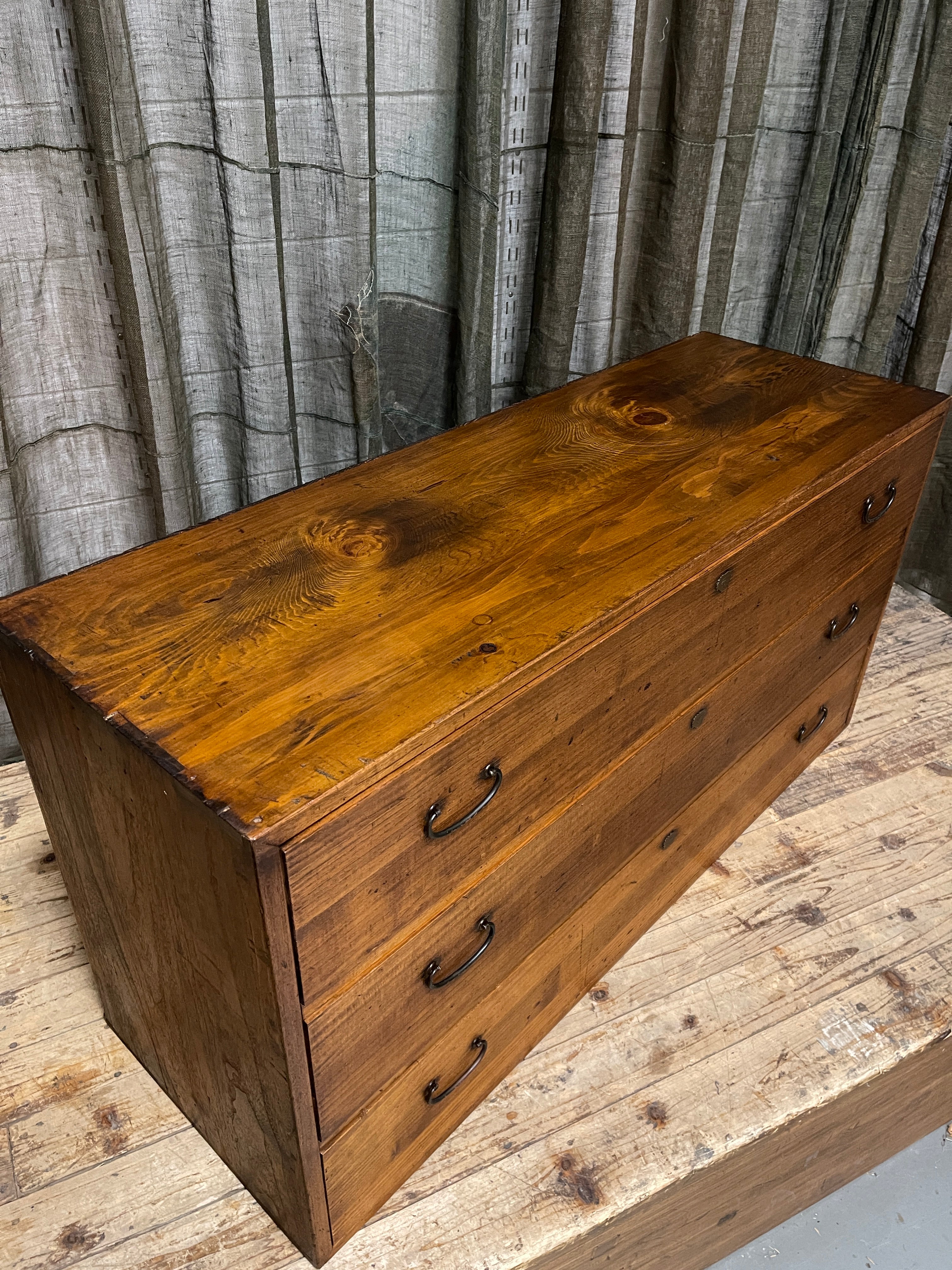 Japanese Low Chest Of Drawers - Paulownia | Showa