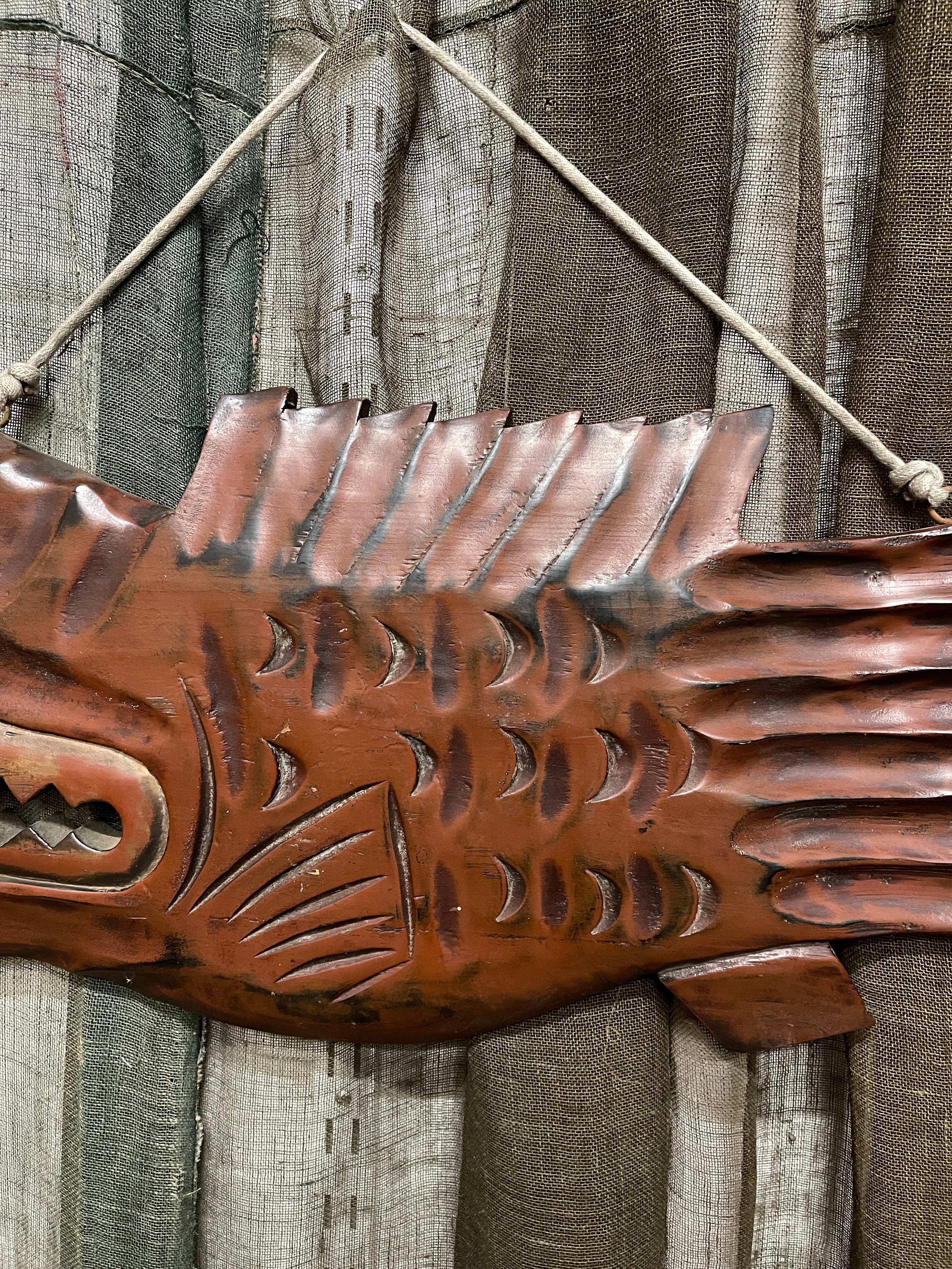 Japanese Gyoban Wooden Fish-shaped Drum