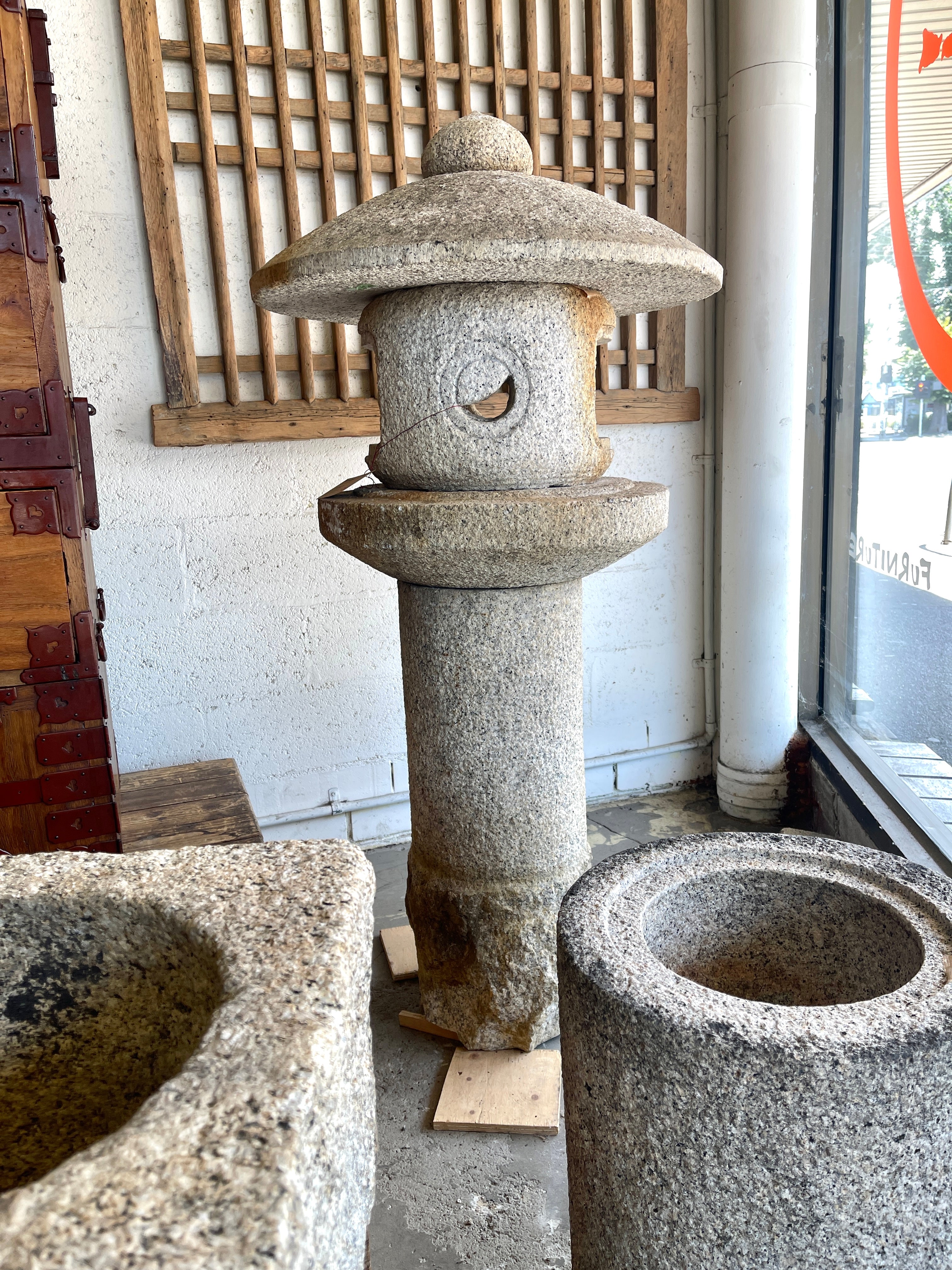 Japanese Stone Garden Lantern - Granite | Early 20th Century
