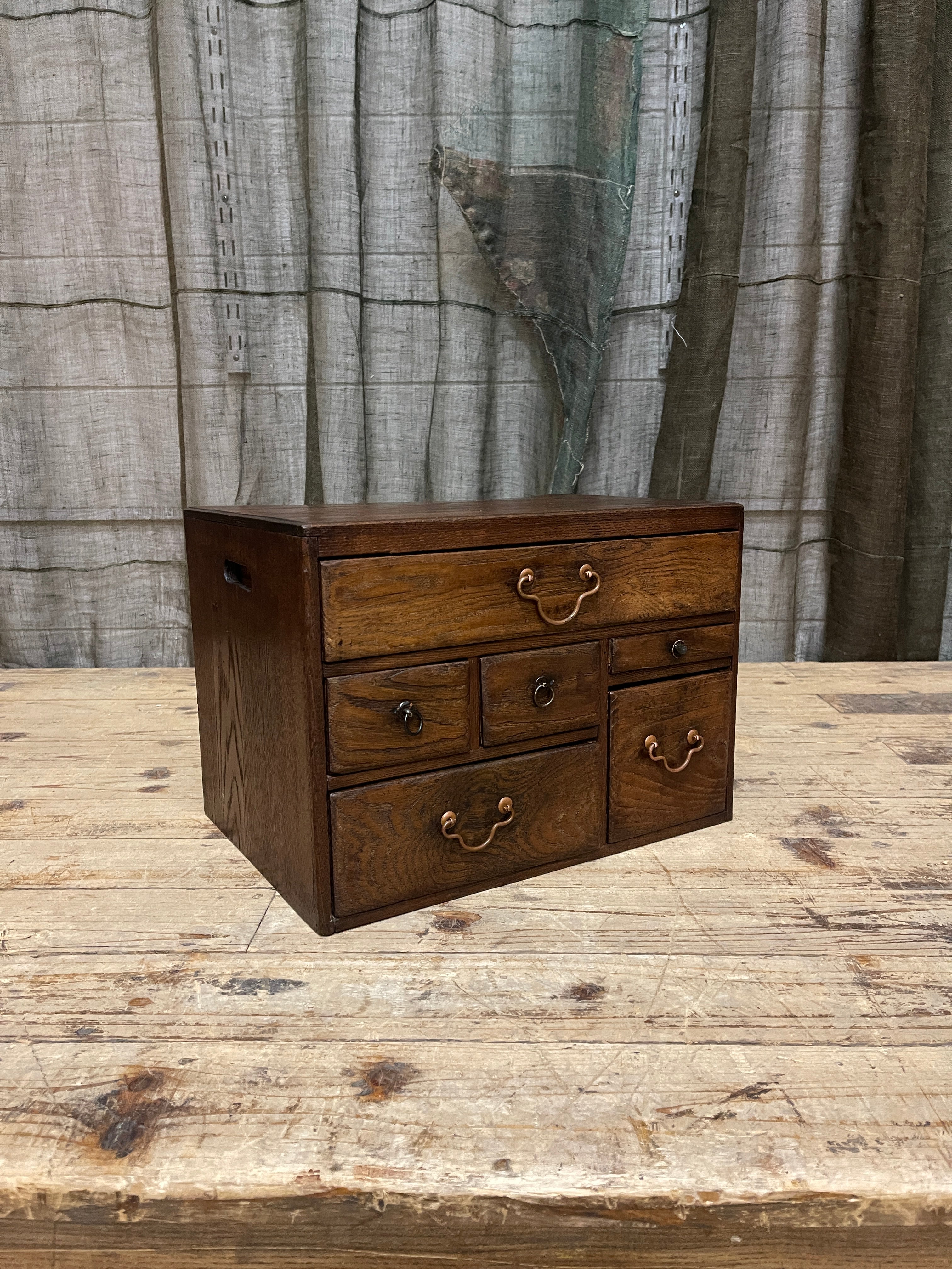 Japanese Make Up Chest - Elm | 1920's