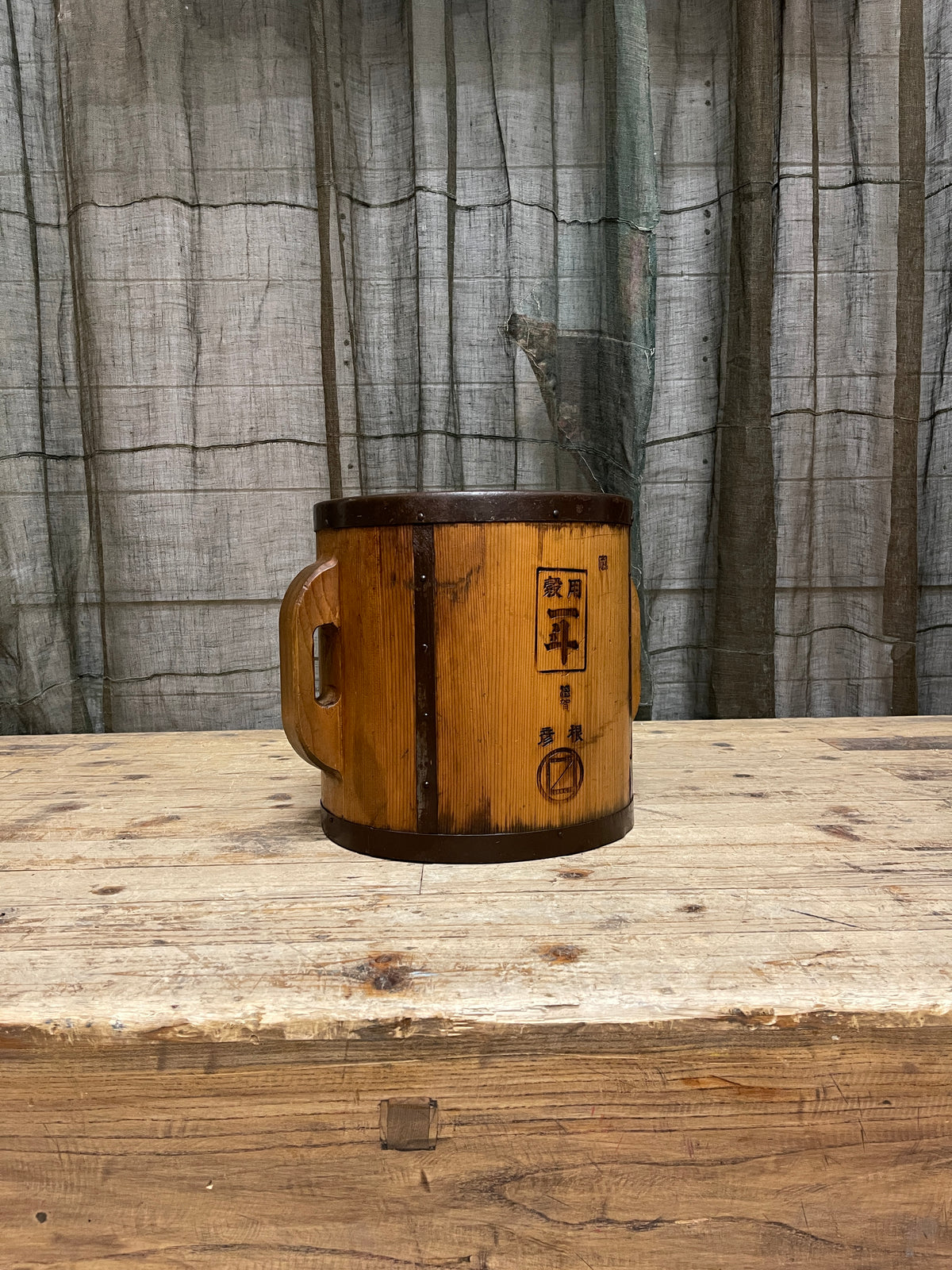 Tomasu, Vintage Japanese Rice Measure Bucket