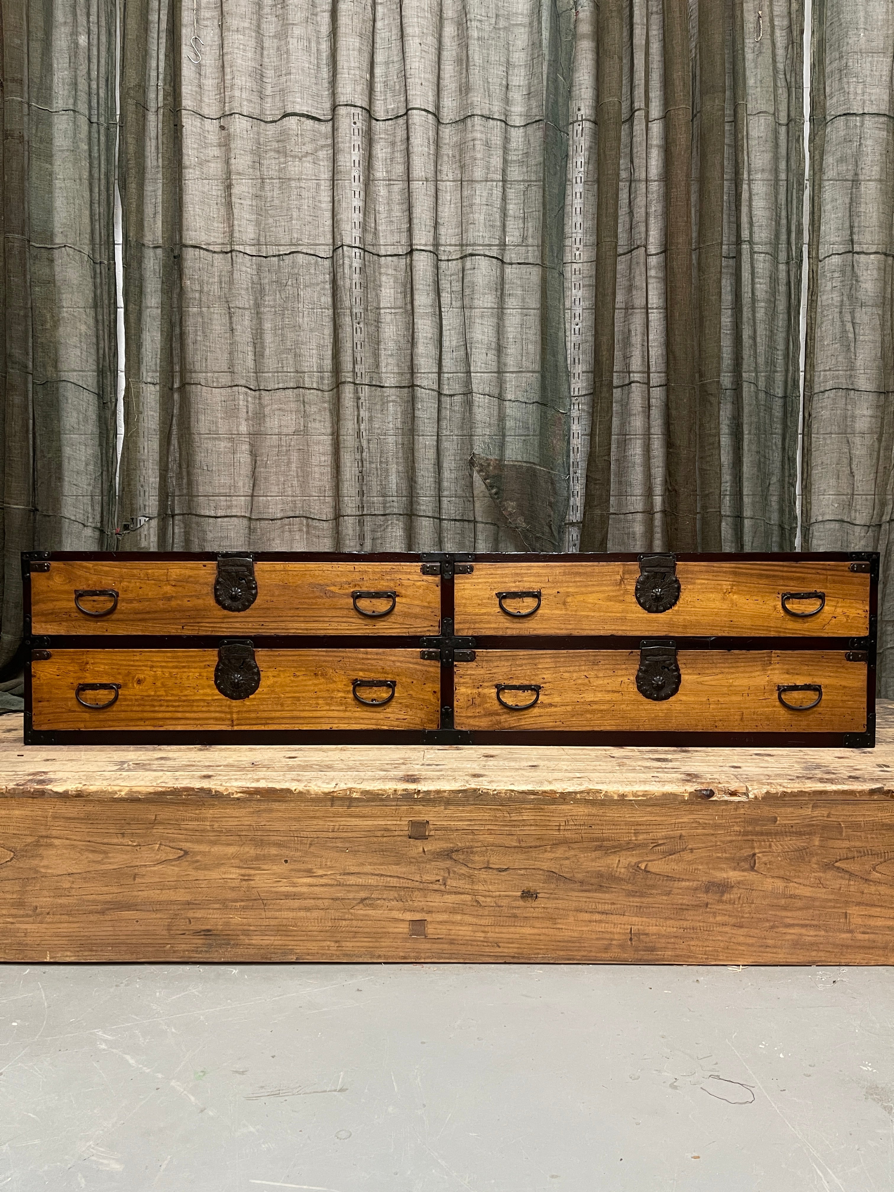 Japanese Low Chest - Cypress & Paulownia | Meiji