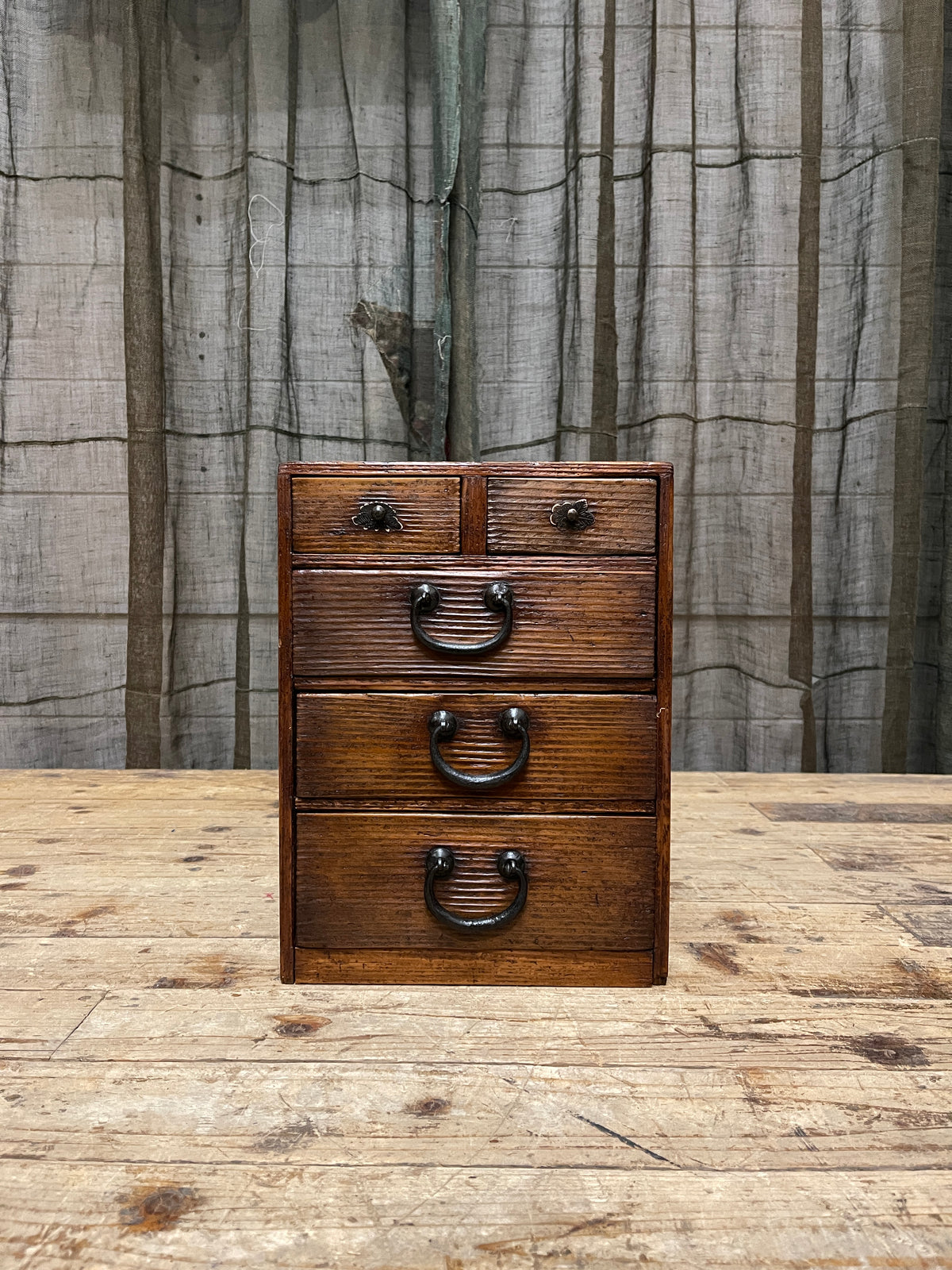 Vintage Japanese Document Drawers - Cypress | Meiji