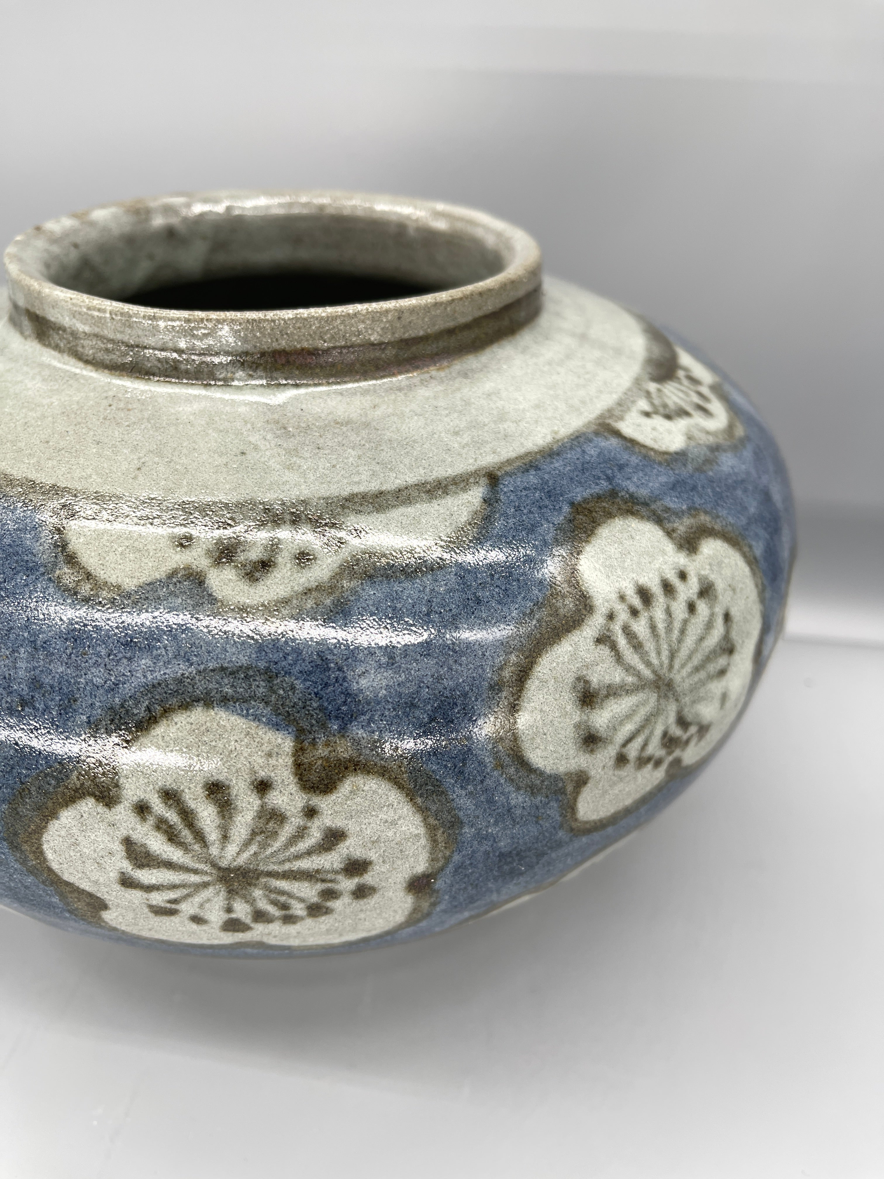 Vintage Japanese Ikebana Vase - Mino Ware