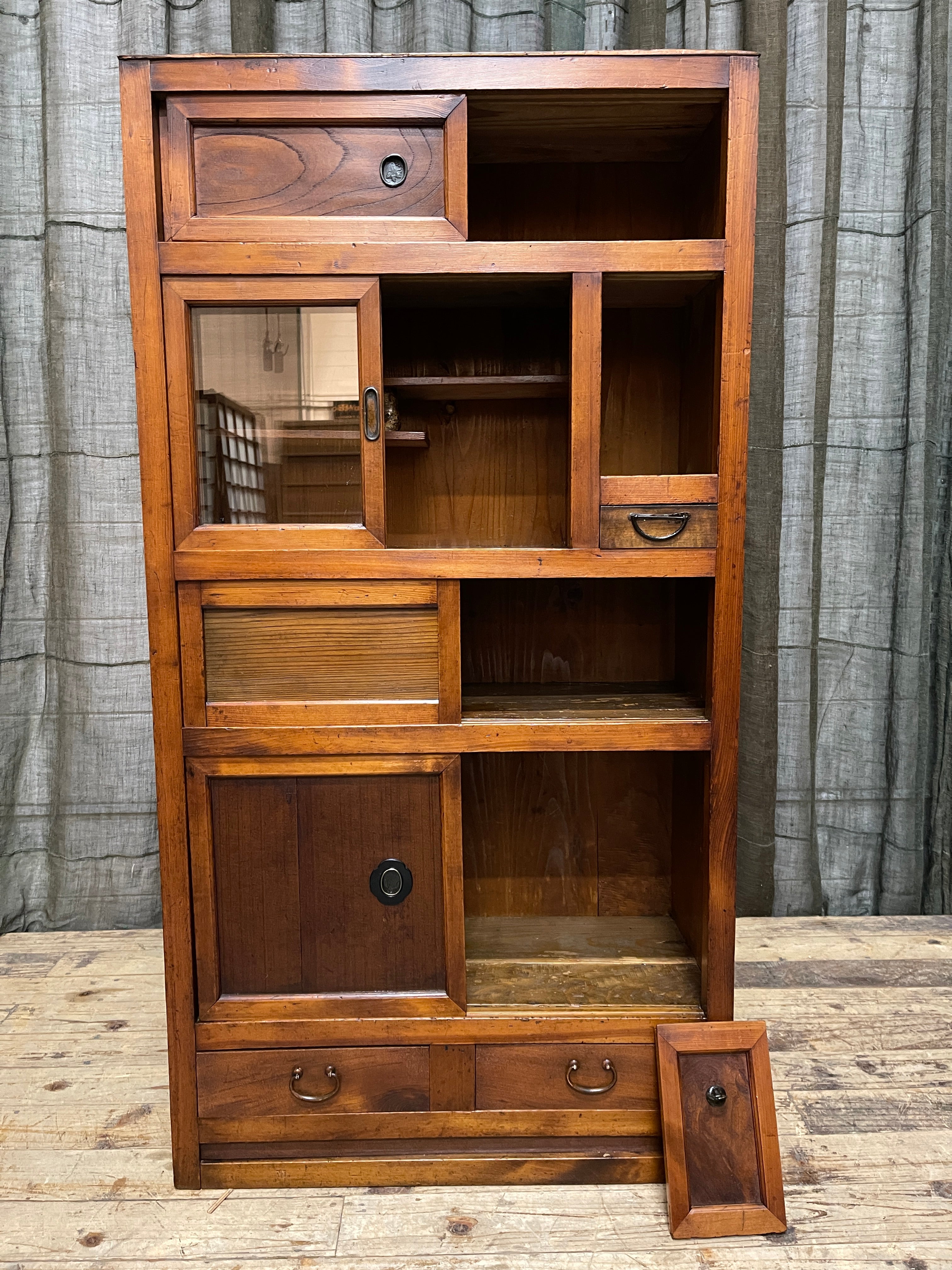 Japanese Mizuya, Kitchen Cabinet - Cedar & Cypress & Elm | Meiji