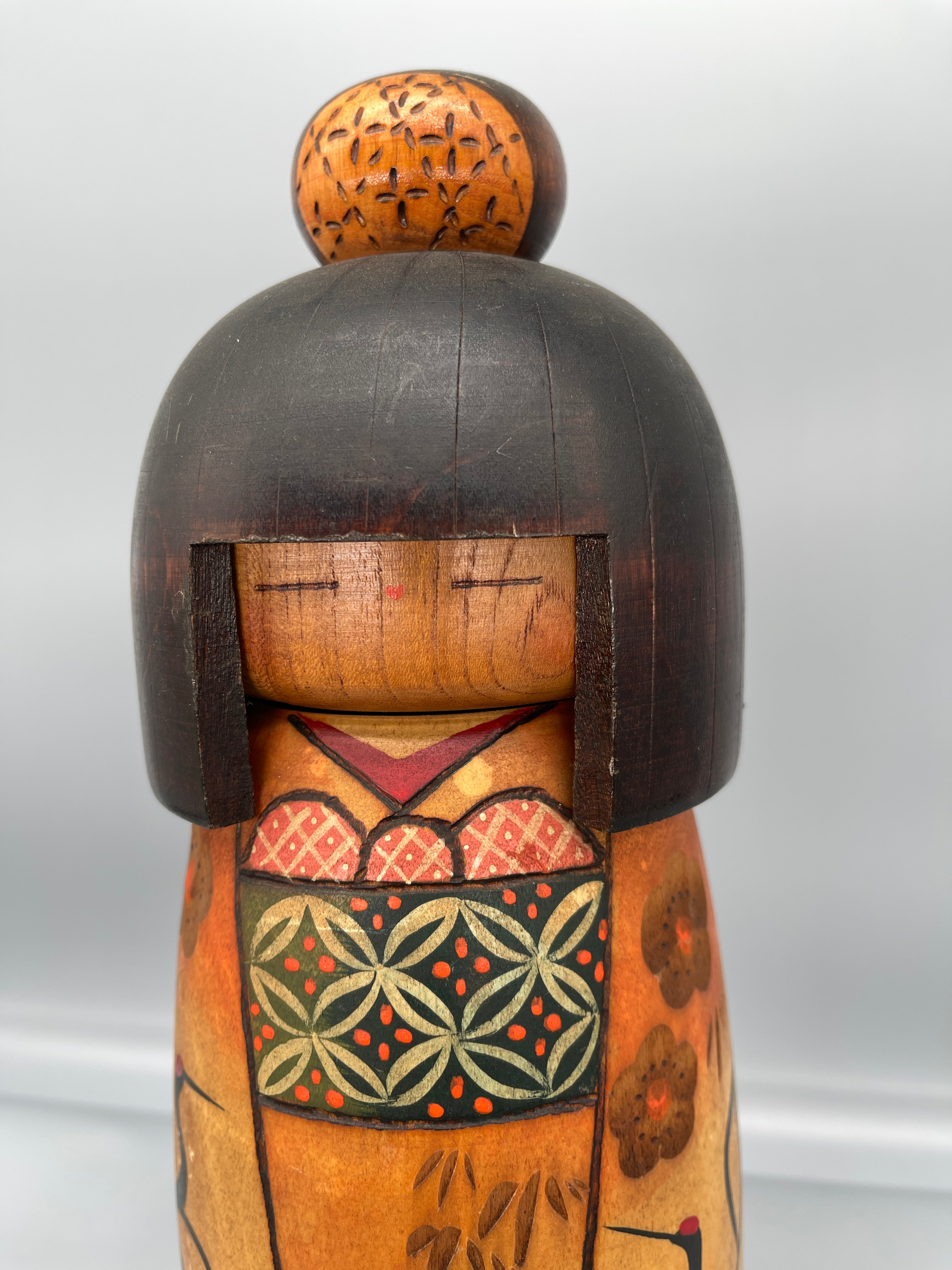 Vintage Japanese Sosaku Kokeshi Doll By Kazuo Takamizawa |