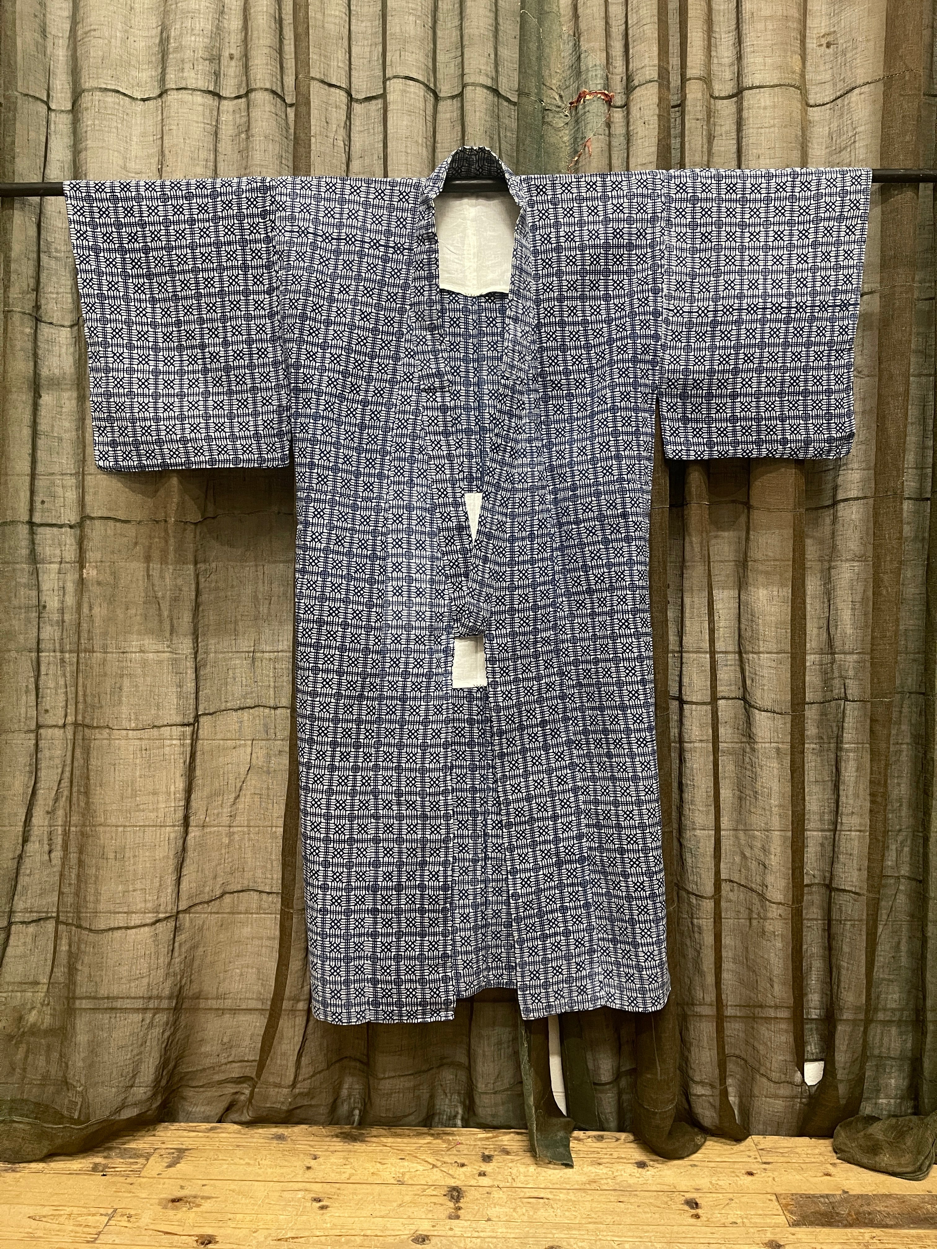 Vintage Yukata, Japanese Cotton Kimono
