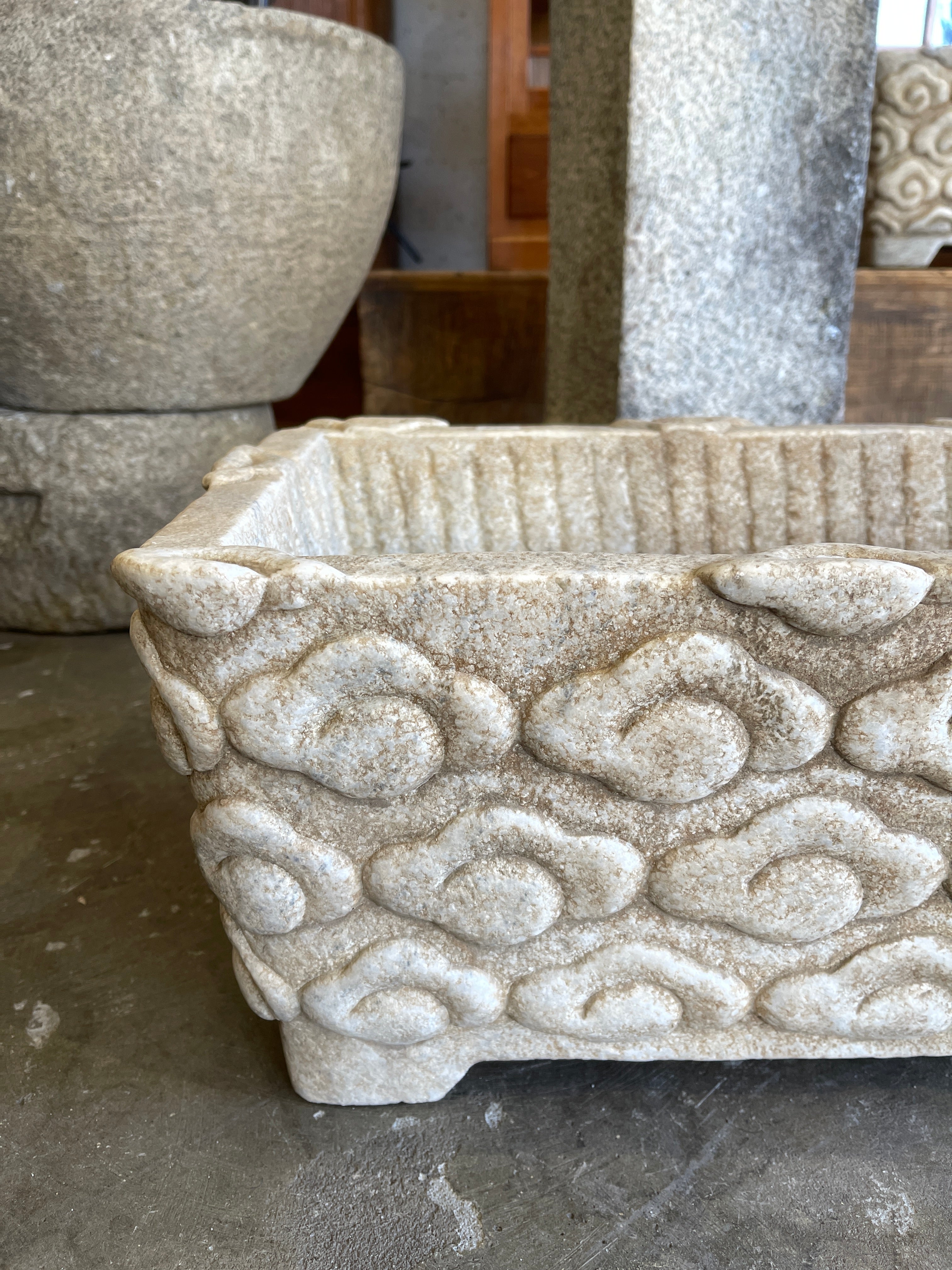 Chinese Marble Planter, Garden Pot