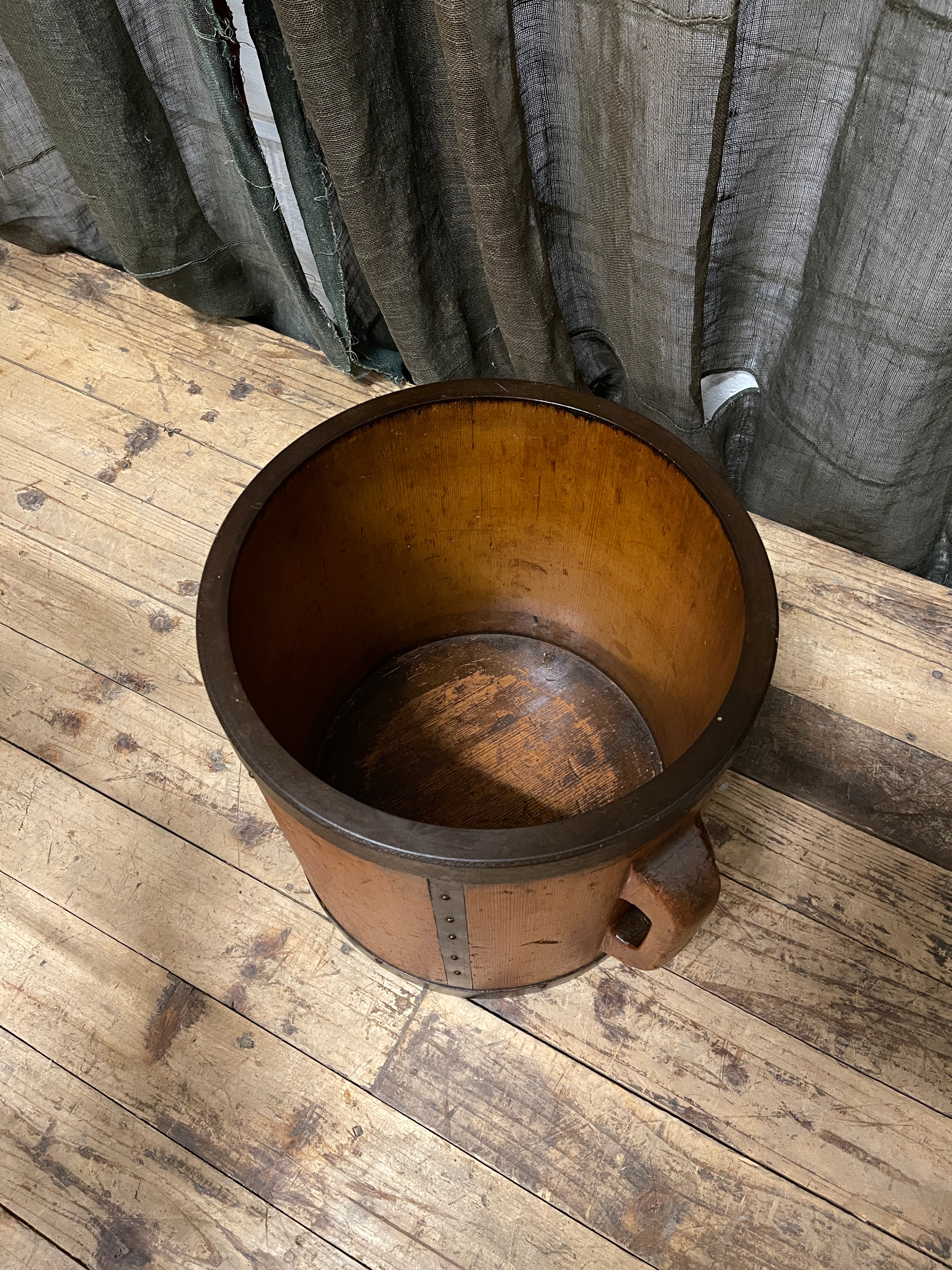 Tomasu, Antique Japanese Rice Measure Bucket