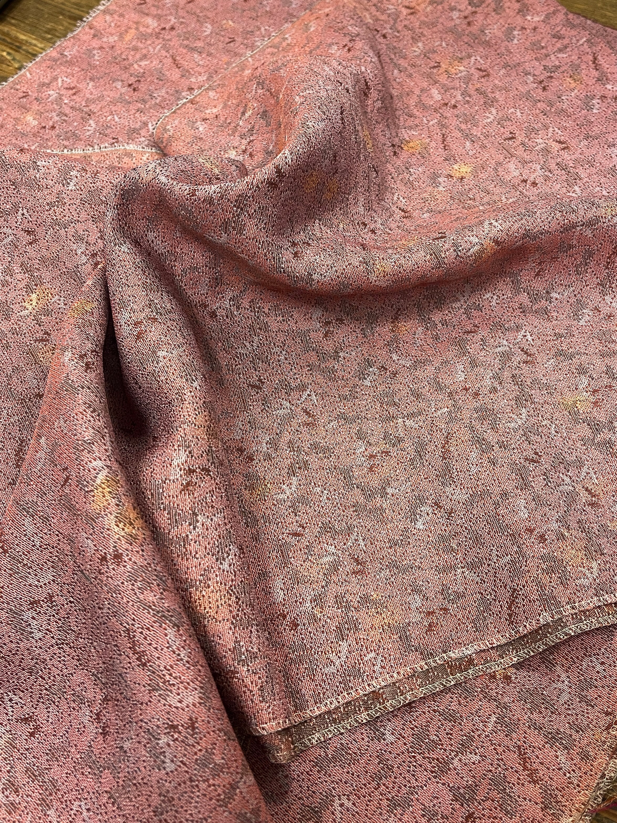 Japanese Silk Fabric, Mottled Pink Purple, & Grey