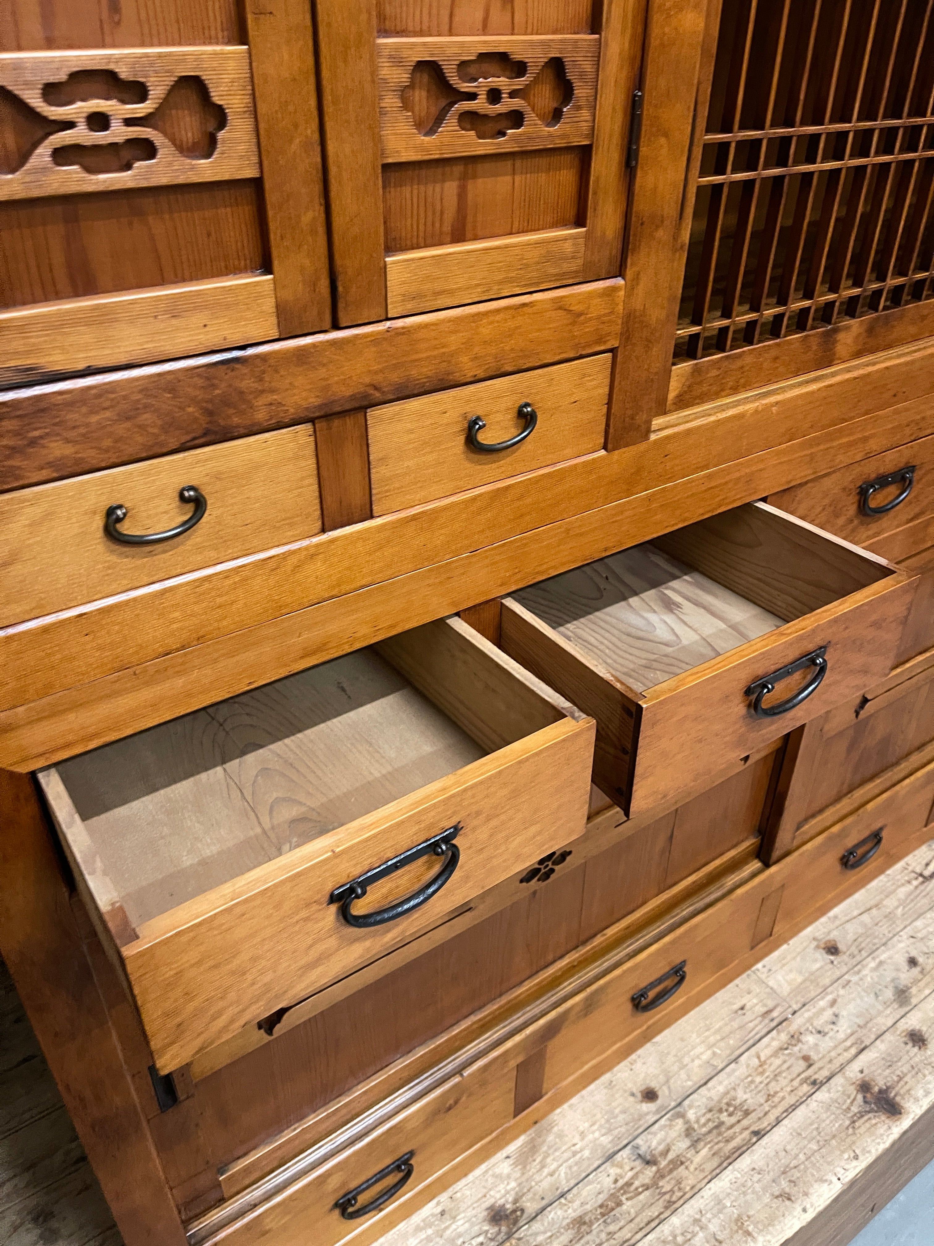 Japanese Mizuya, Kitchen Cabinet - Cedar | Taisho, c.1920