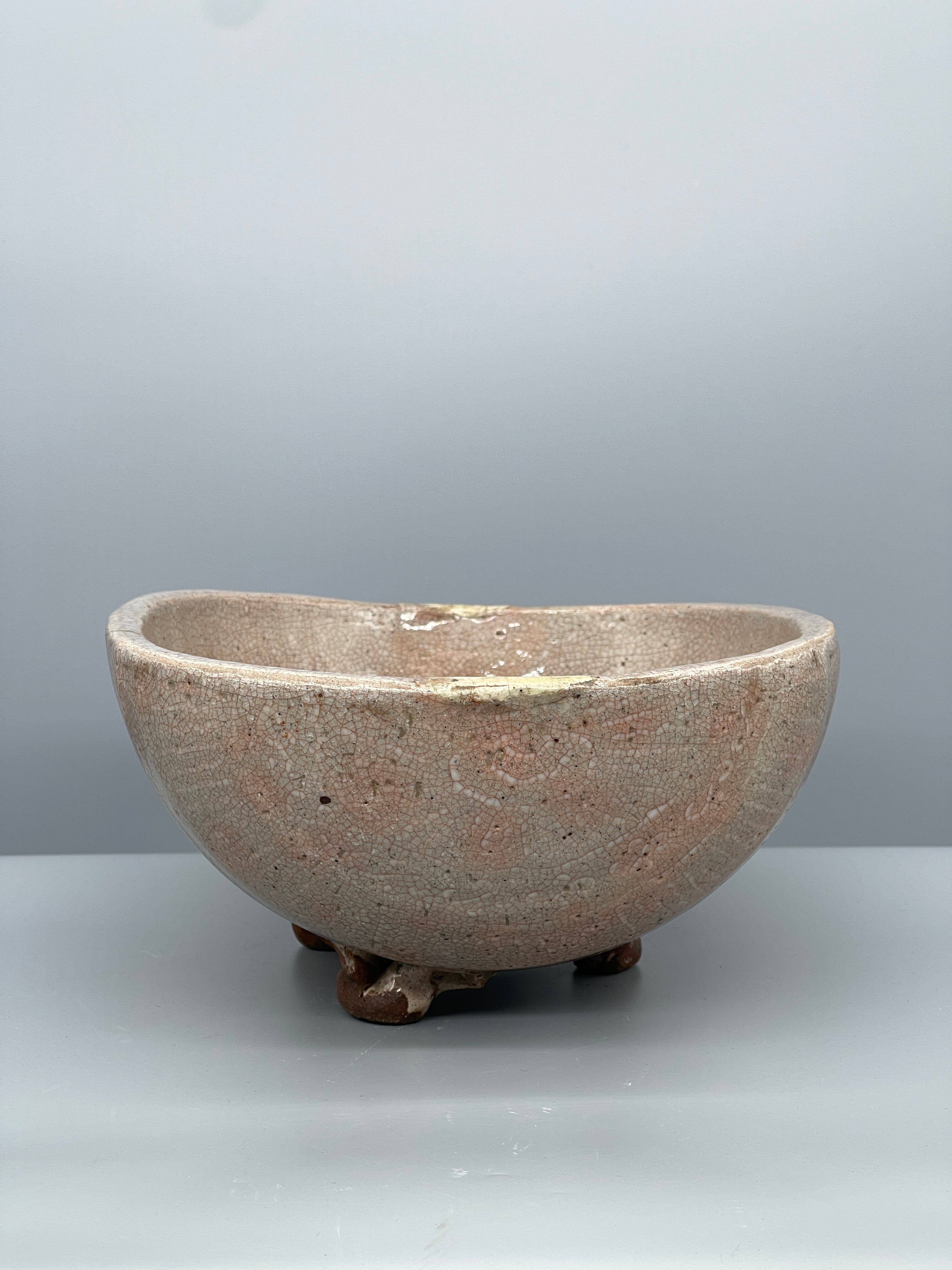 Vintage Japanese Hagi-Ware Serving Bowl