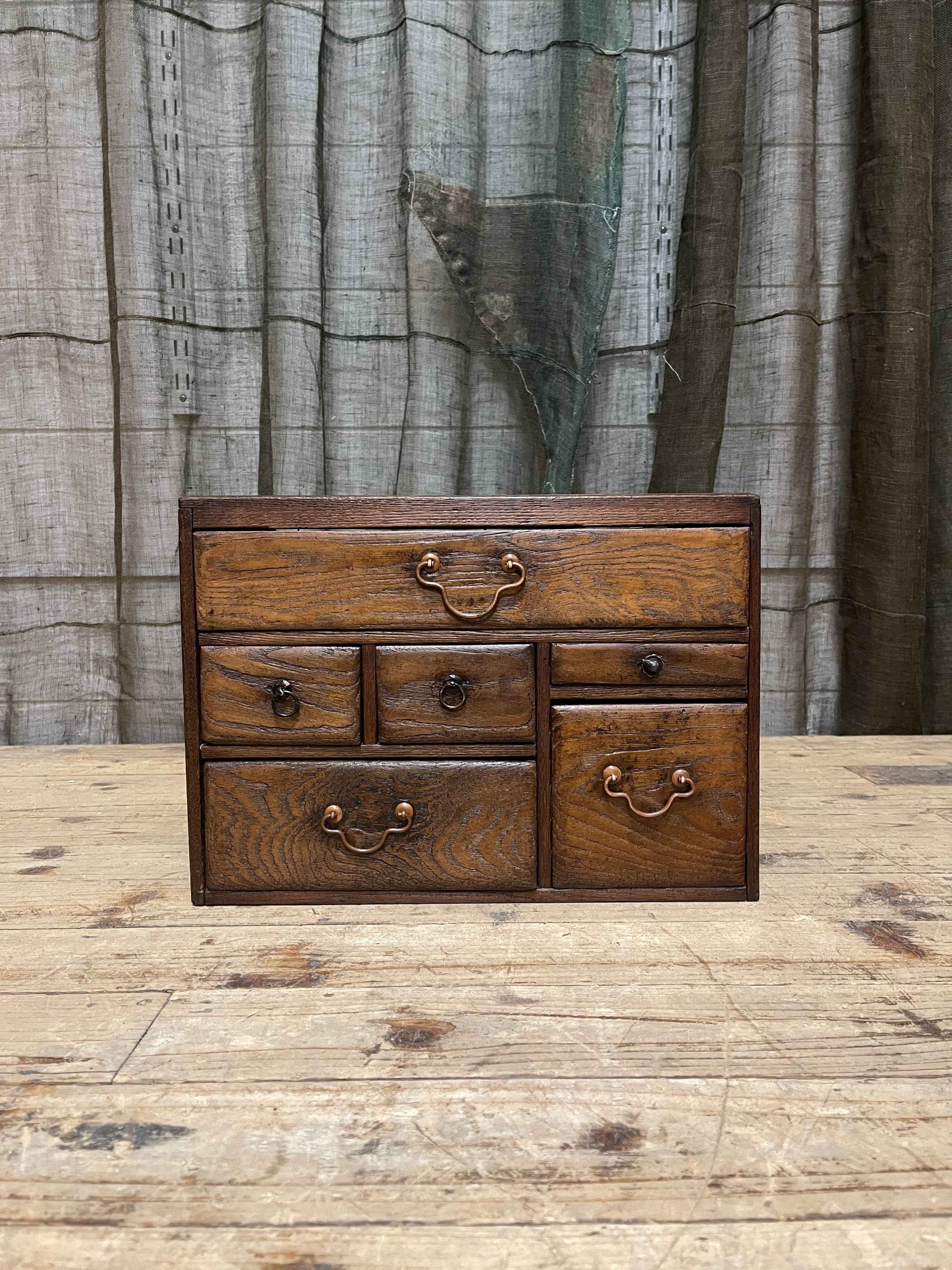 Japanese Make Up Chest - Elm | 1920's