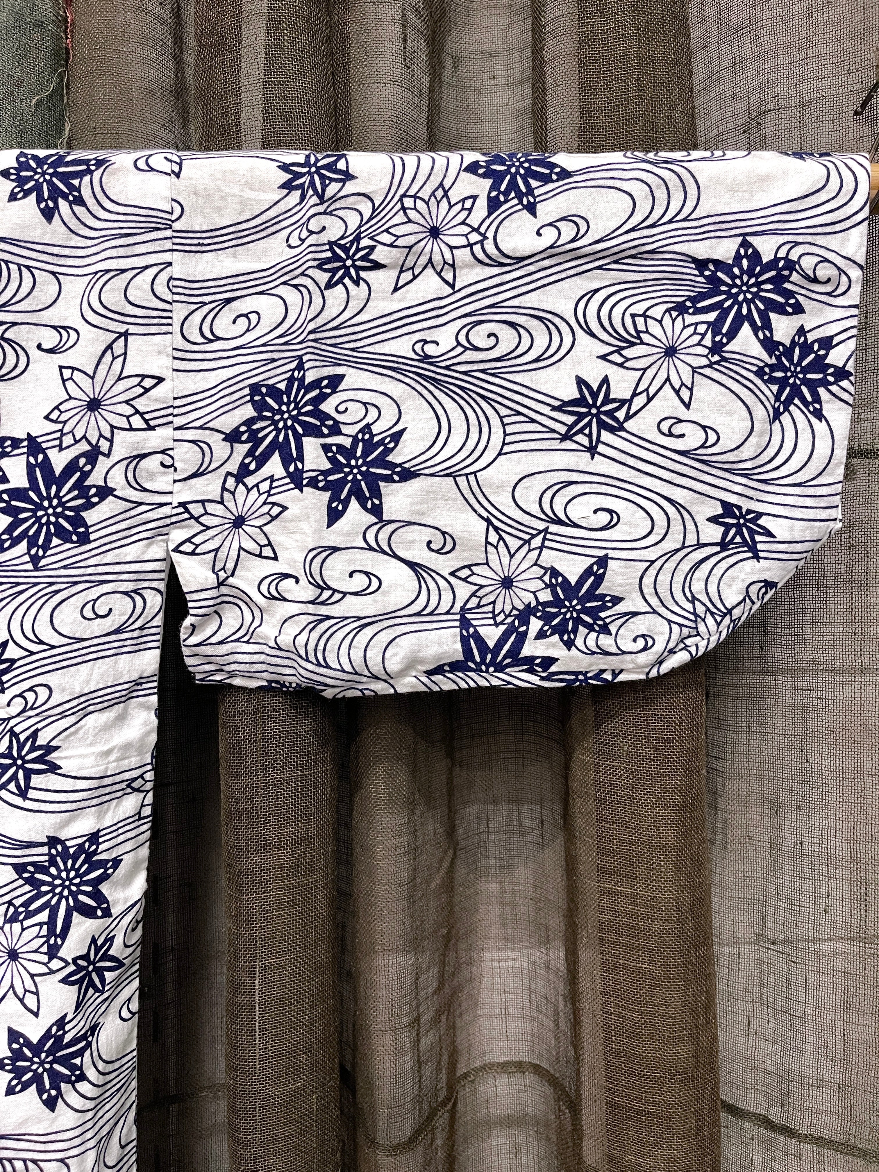 Nemaki, Japanese Cotton House Robe - Unisex