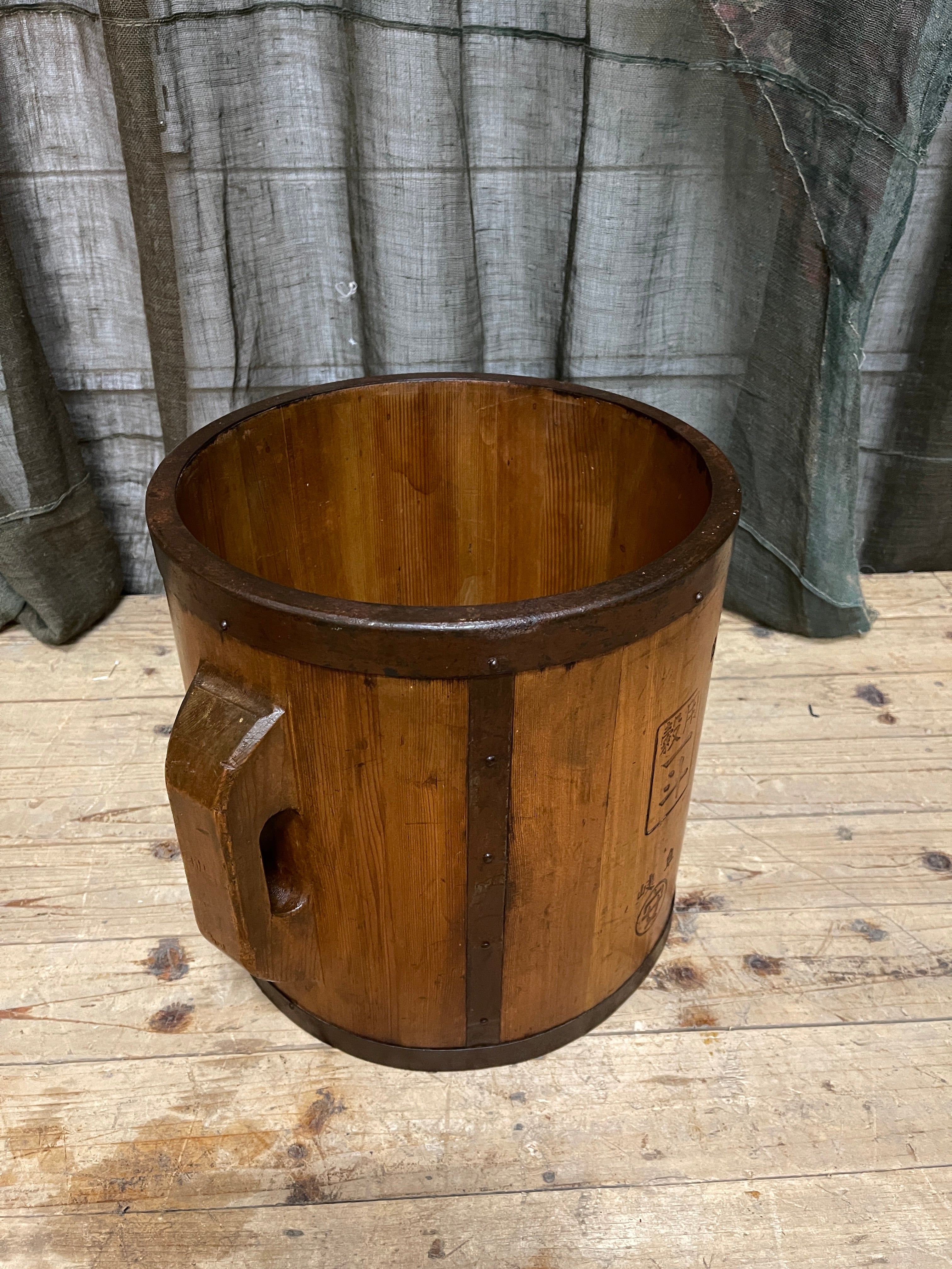 Tomasu, Antique Japanese Rice Measure Bucket
