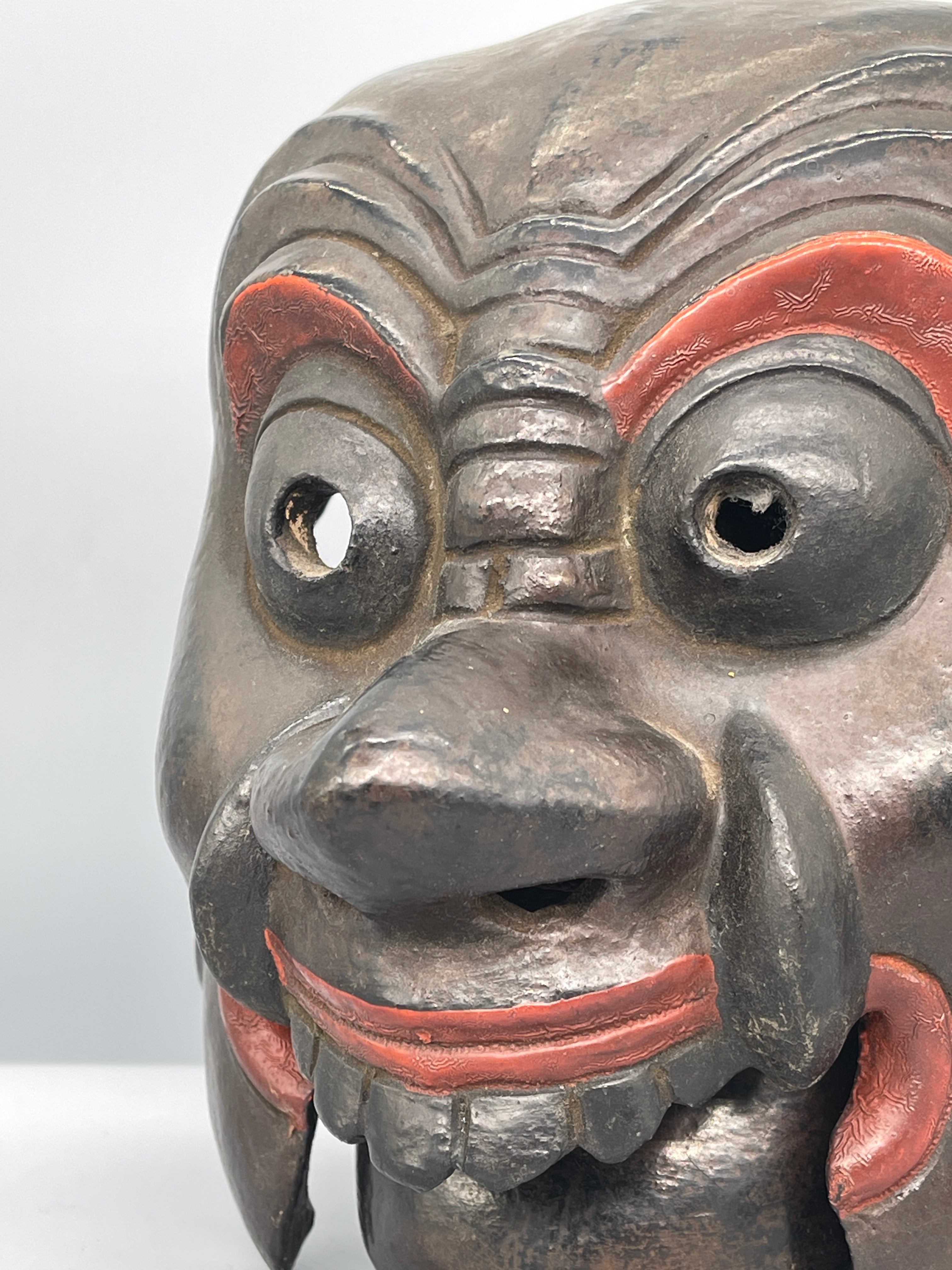 Vintage Japanese Bugaku Mask - Nasori