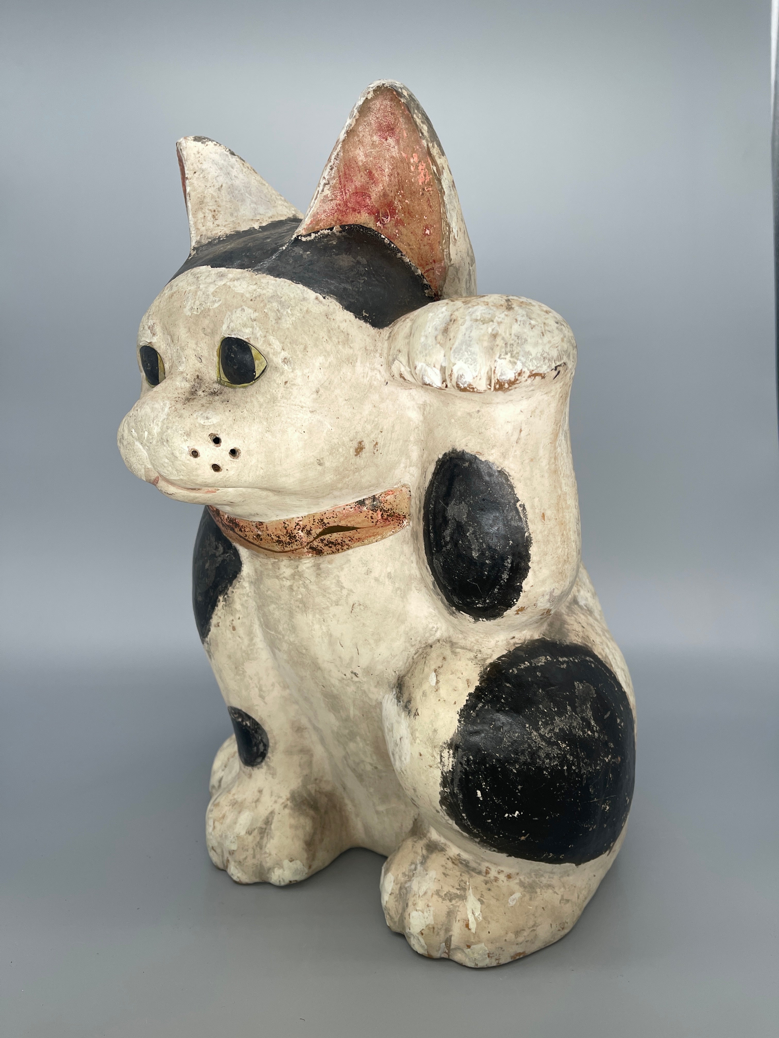 Antique Japanese Mikawa Maneki Neko | c.1900