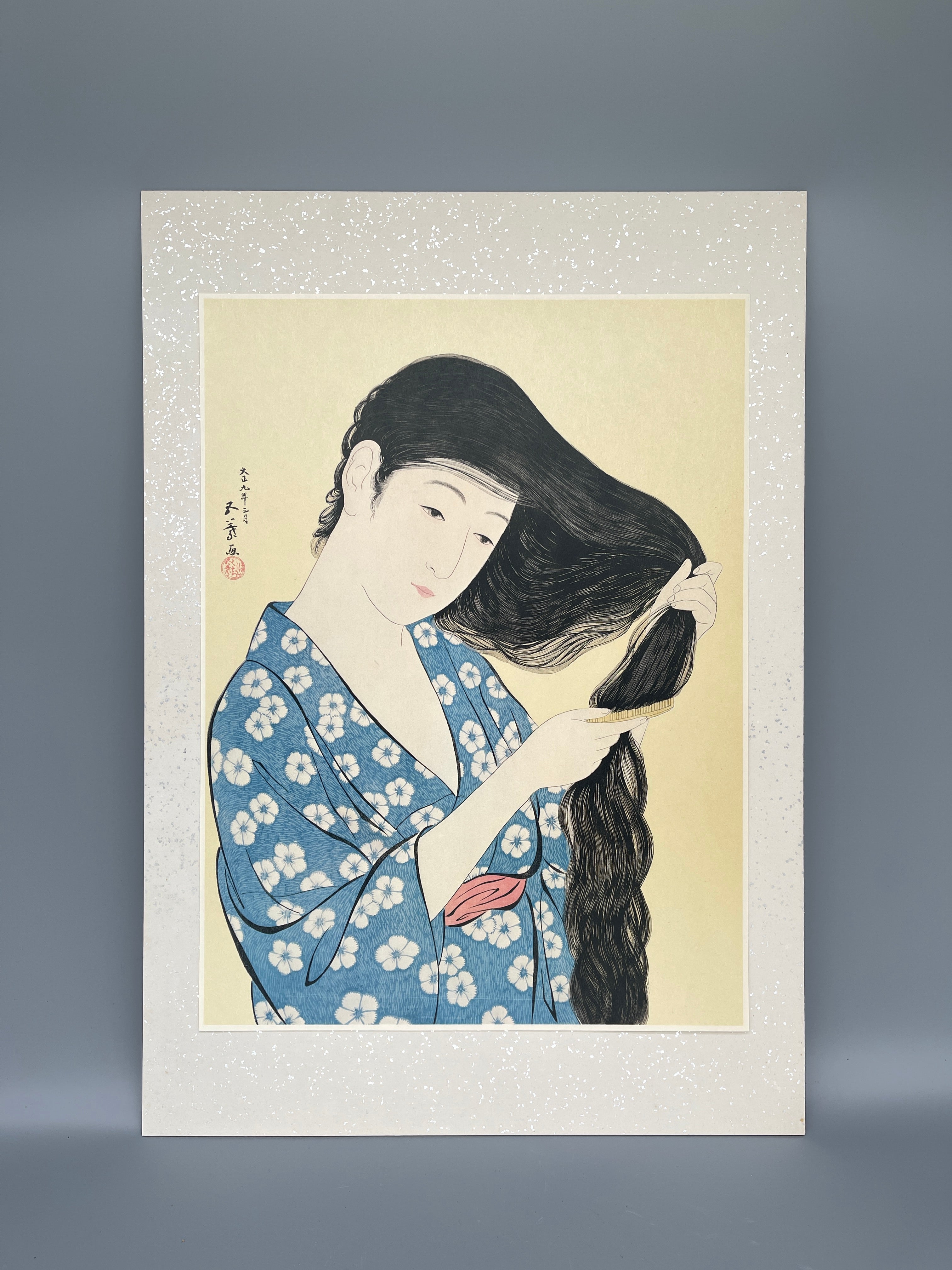 Japanese Woodblock Print By Goyo Hashiguchi