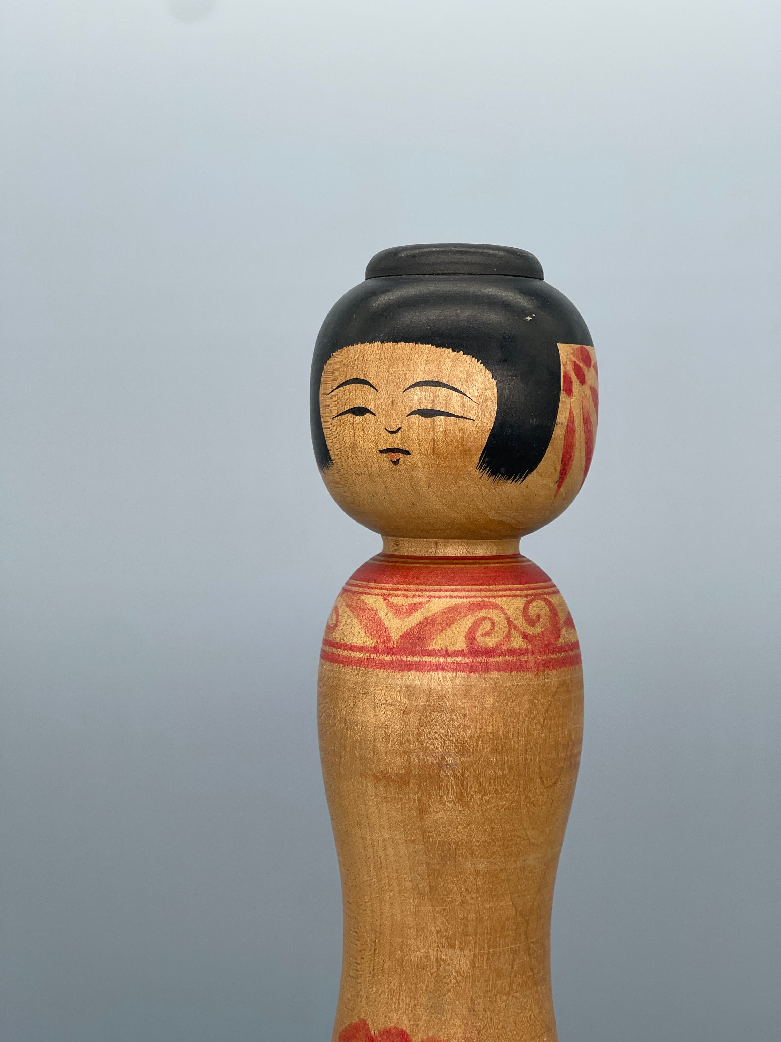Vintage Tall Japanese Tsugaru Kokeshi Doll | c.1960