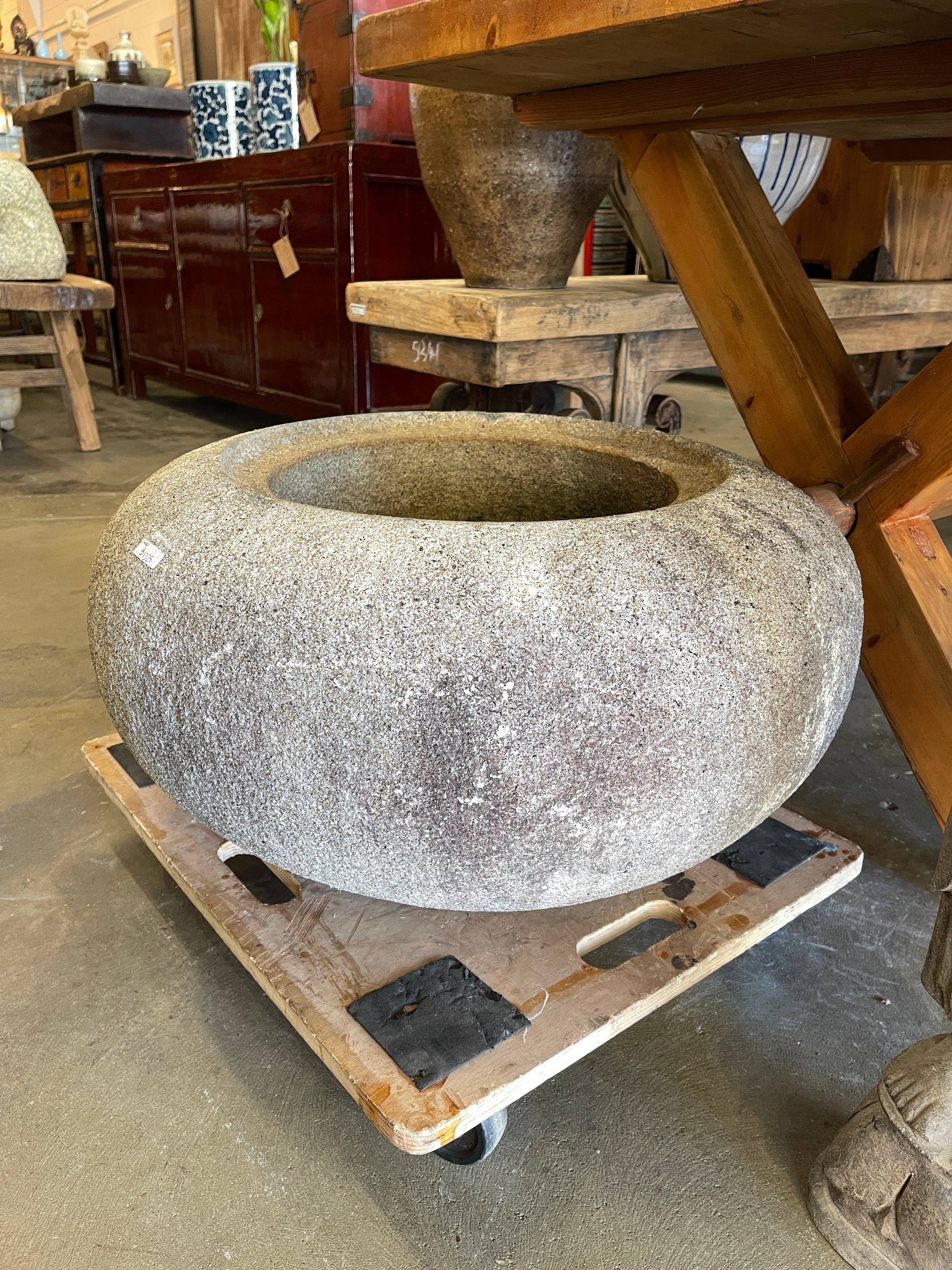 Japanese Chozubachi, Stone Water Basin - Granite | Early 20th Century