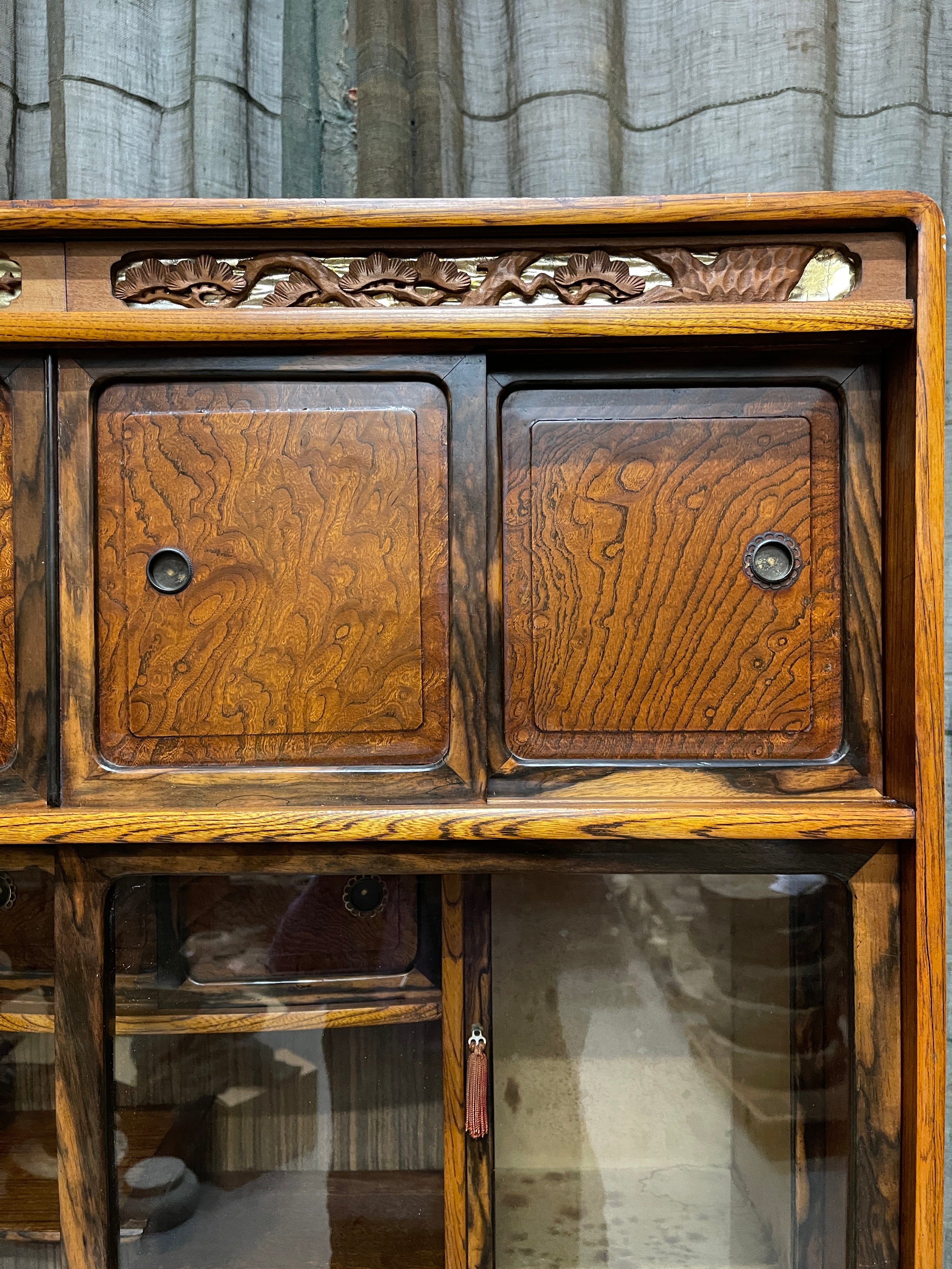 Cha Dansu, Japanese Tea Cabinet - Elm| C.1970