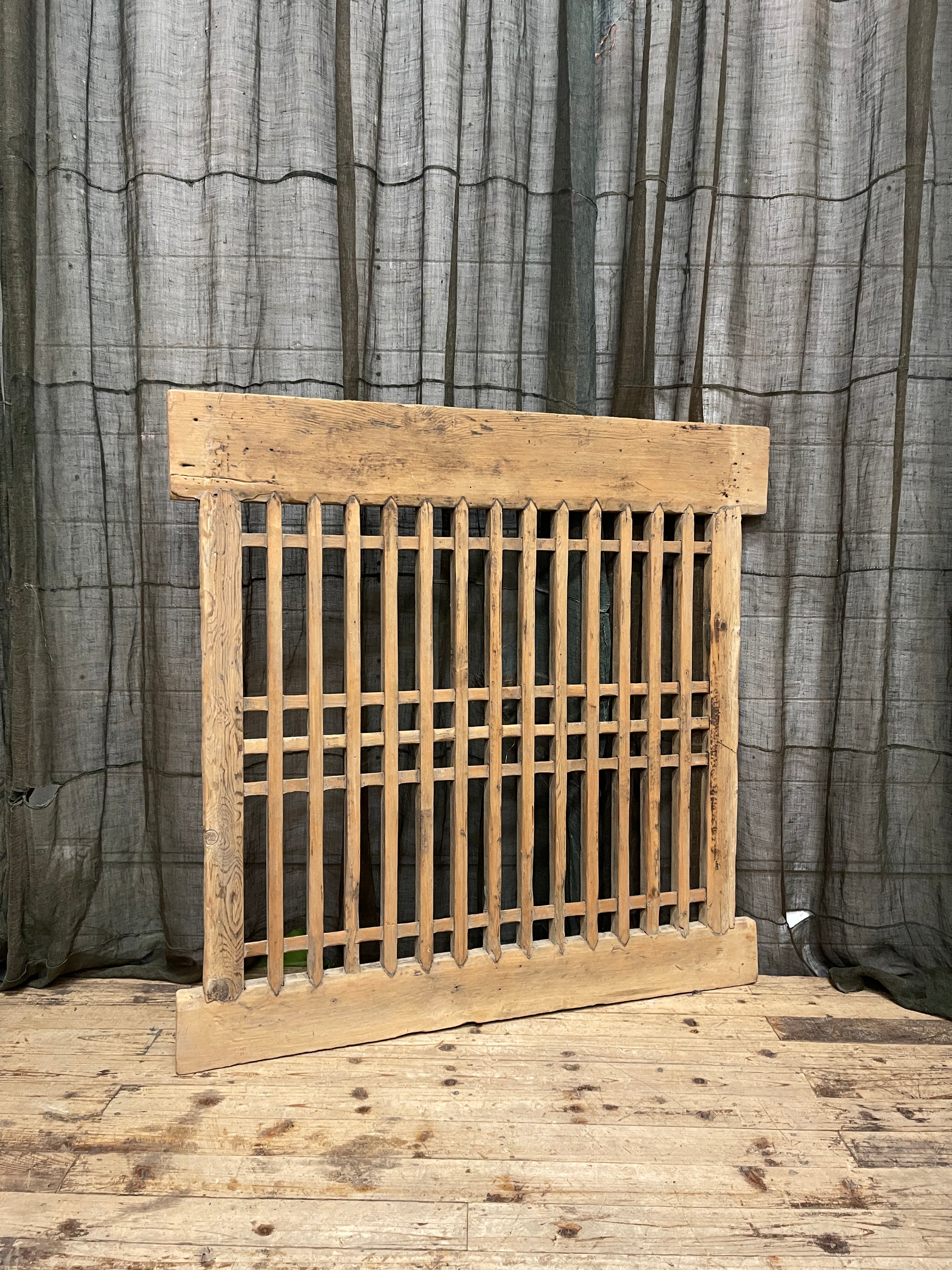 Antique Chinese Wooden Window Panel