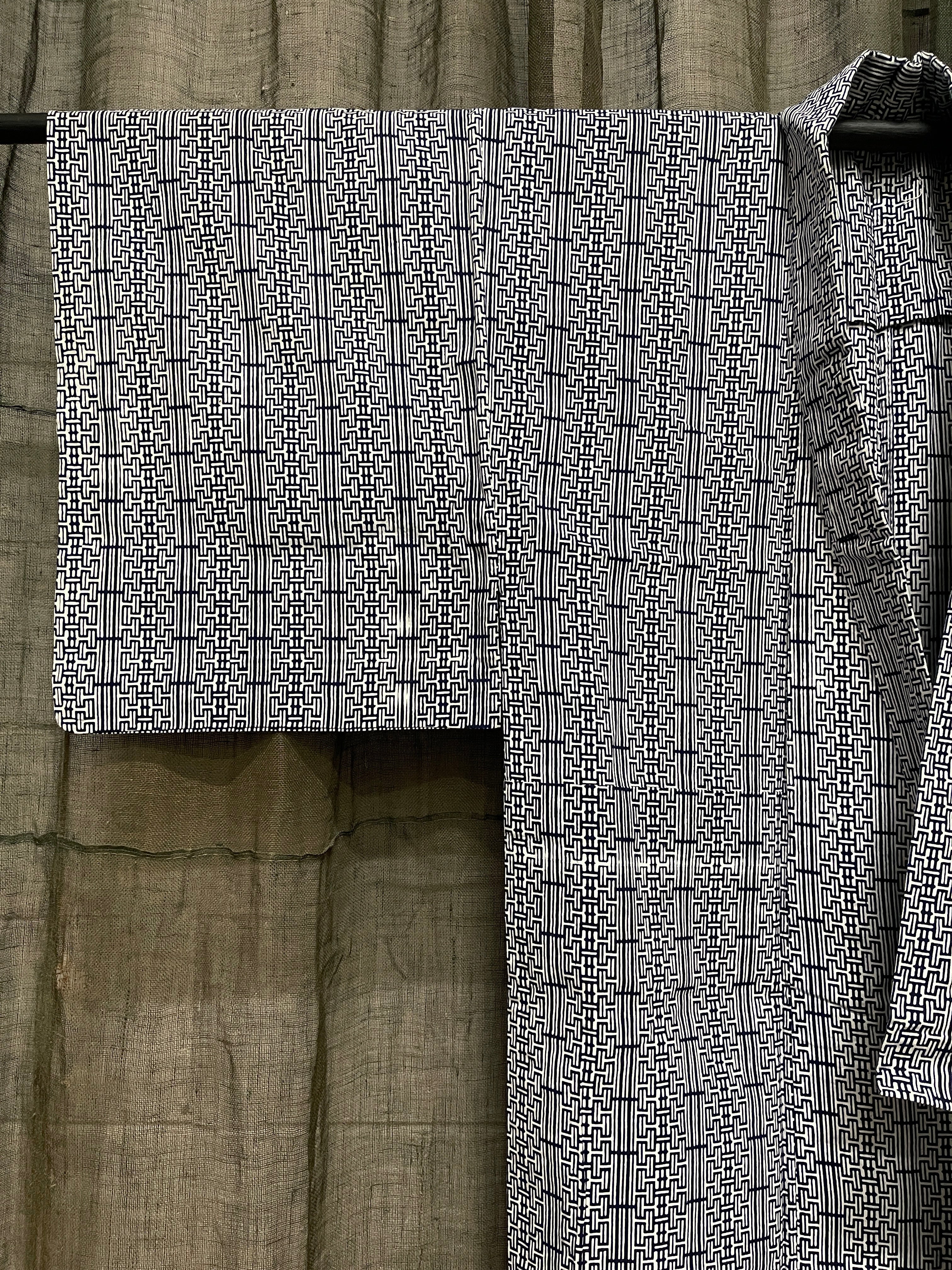 Vintage Yukata, Japanese Cotton Kimono