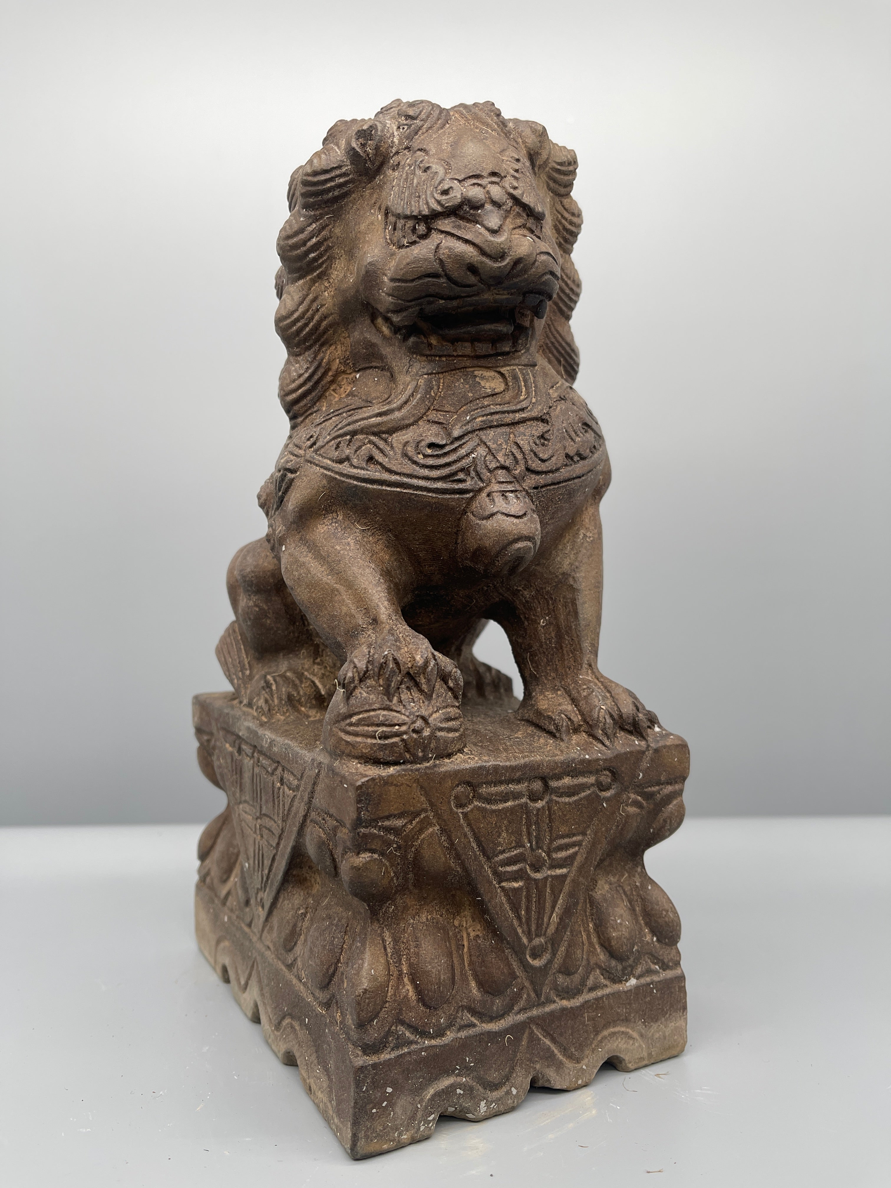 Chinese Stone Foo Dog Statue