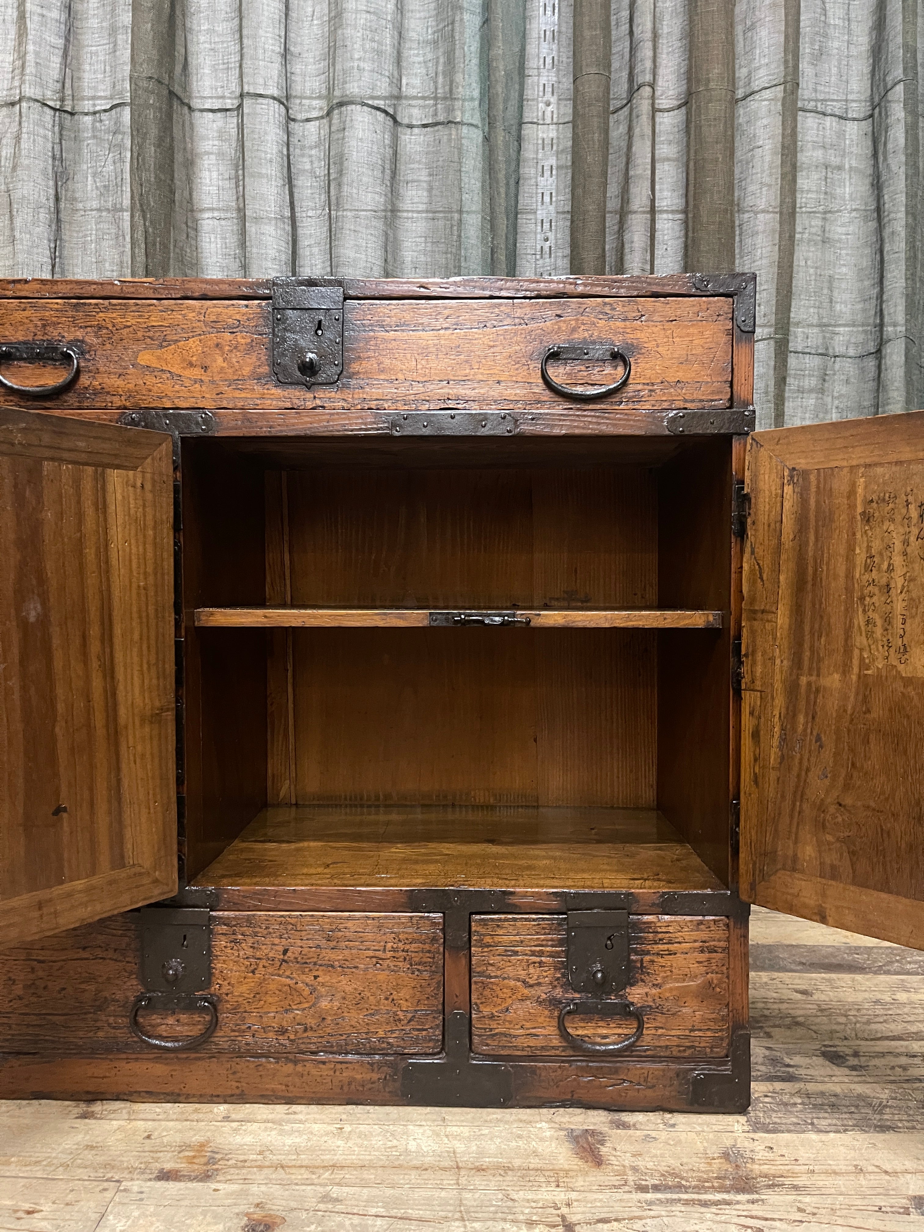Antique Japanese Choba Dansu, Merchant’s Chest – Cypress & Paulownia | Edo, Mid 1800's