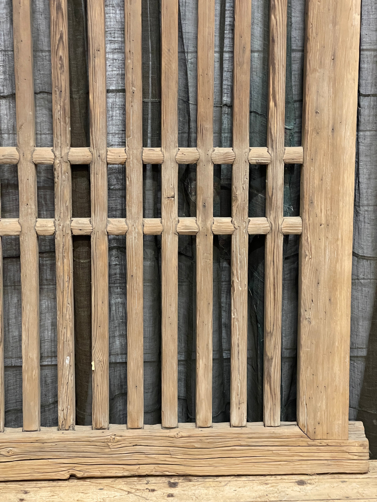 Antique Chinese Wooden Window Panel