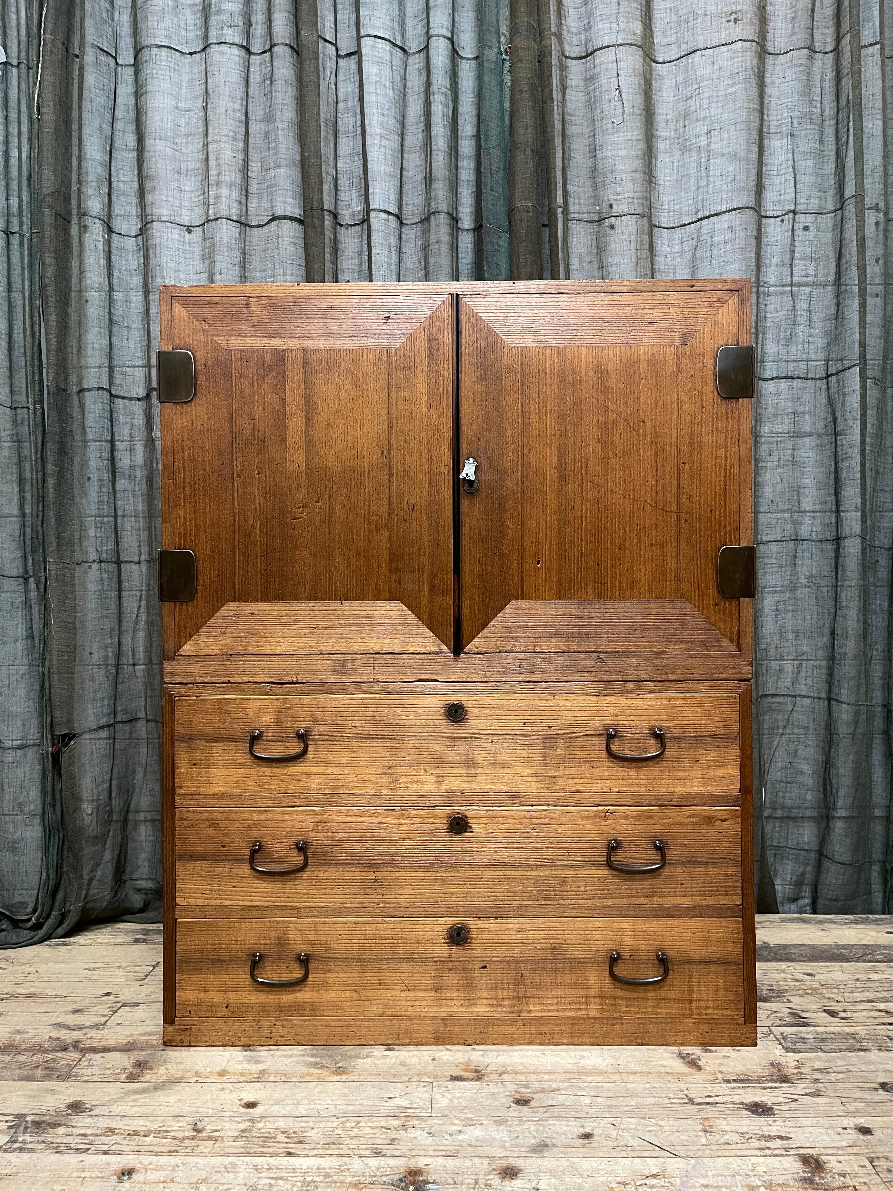 Vintage Japanese Kimono Storage Chest - Paulownia | Showa, Mid 20th Century
