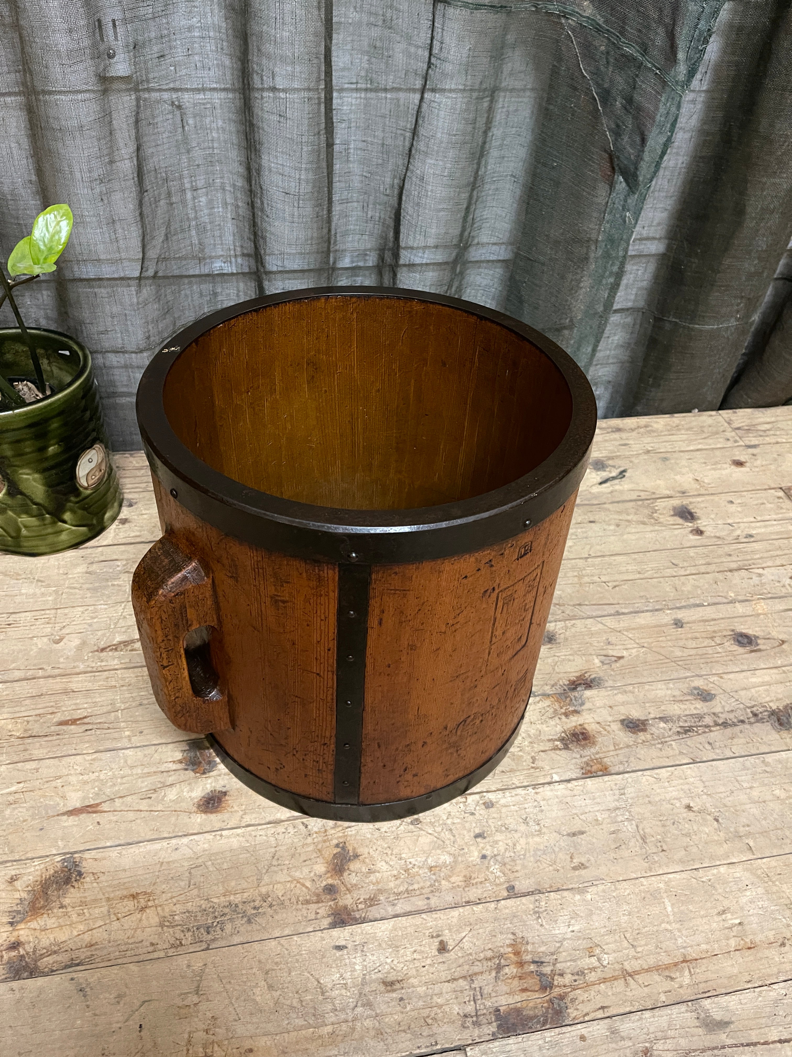 Tomasu, Antique Japanese Rice Measure Bucket