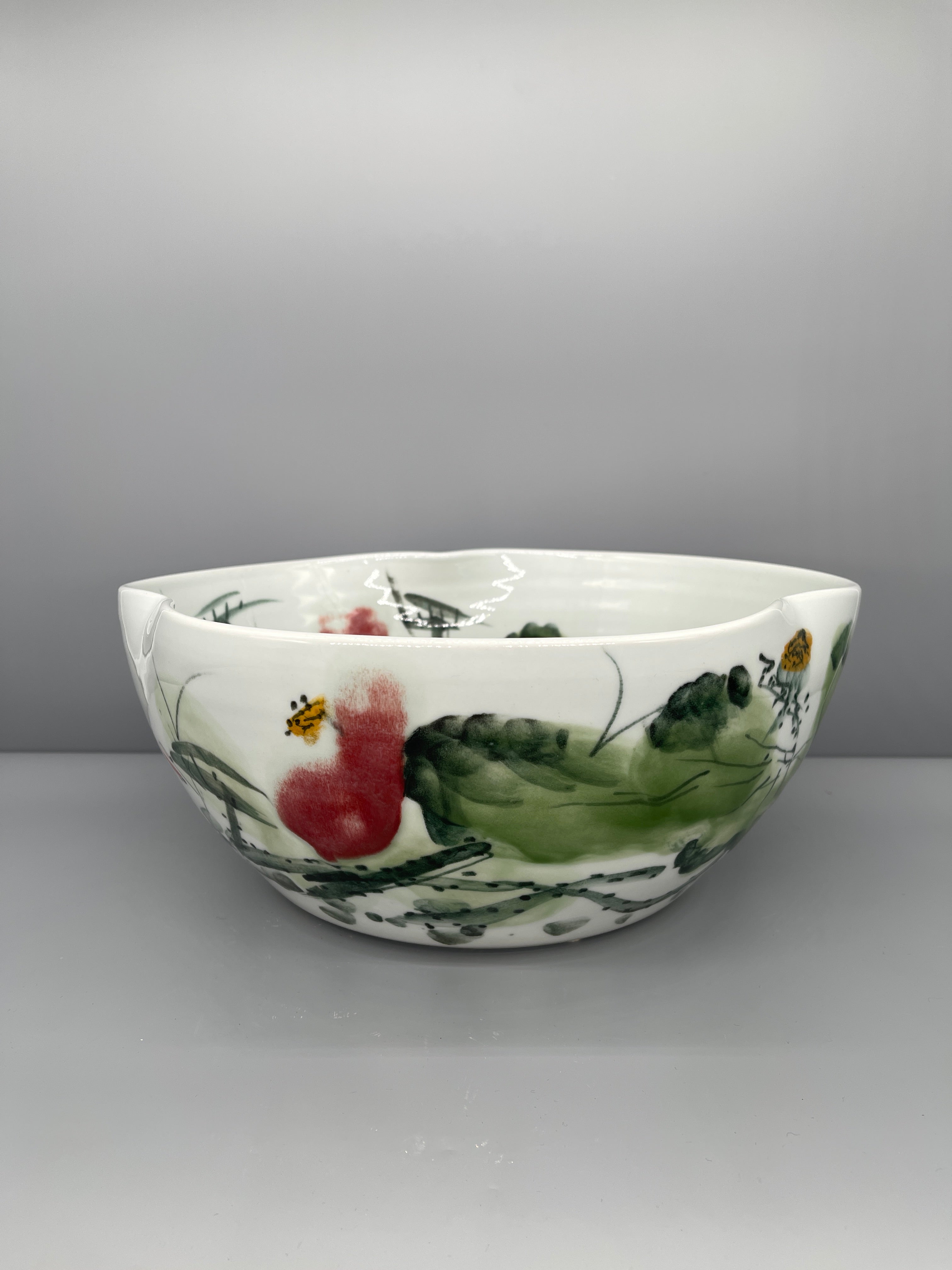 Contemporary Chinese Hand Painted Porcelain Bowl