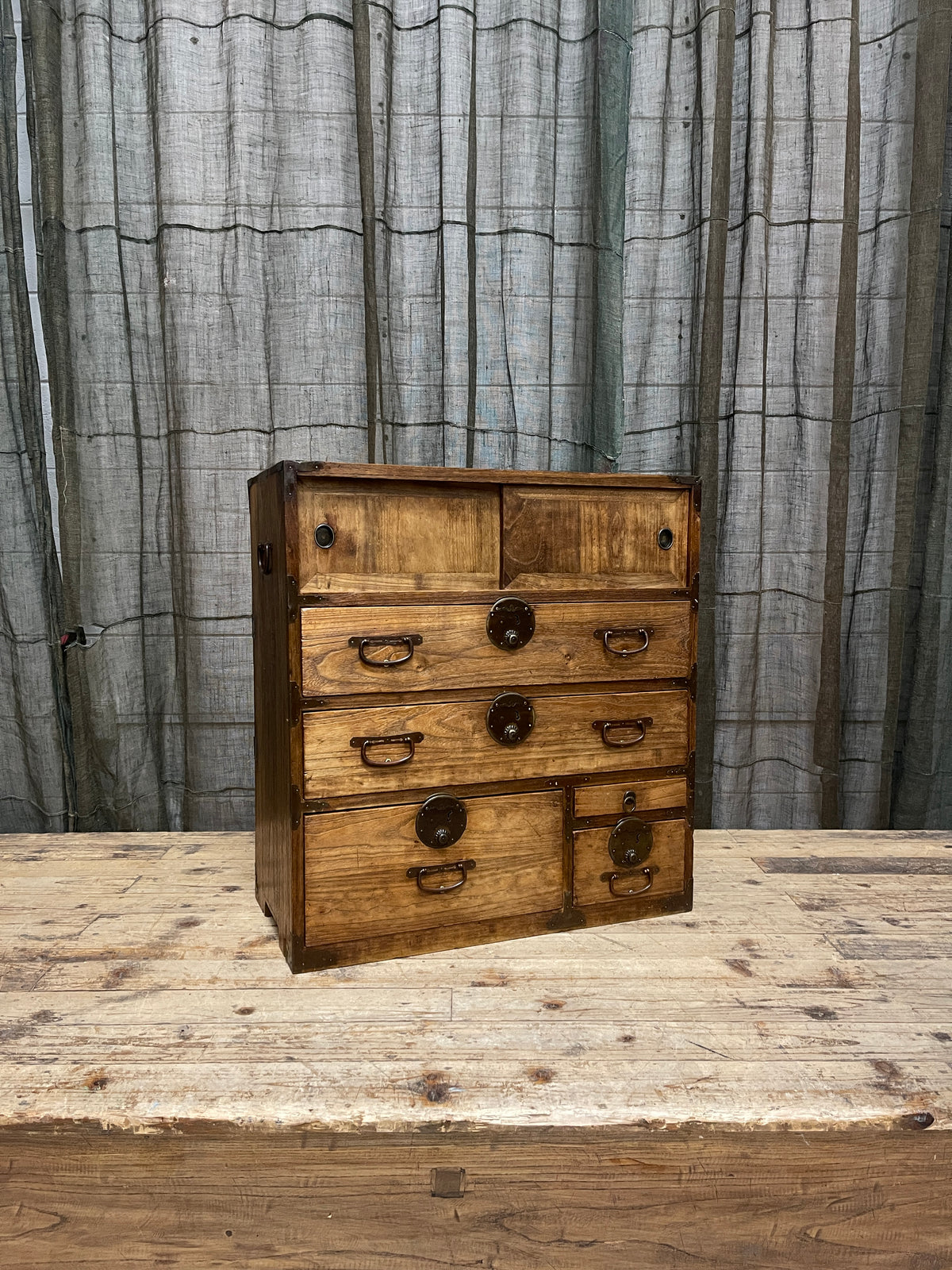 Ko Dansu, Japanese Side Cabinet - Paulownia | Taisho