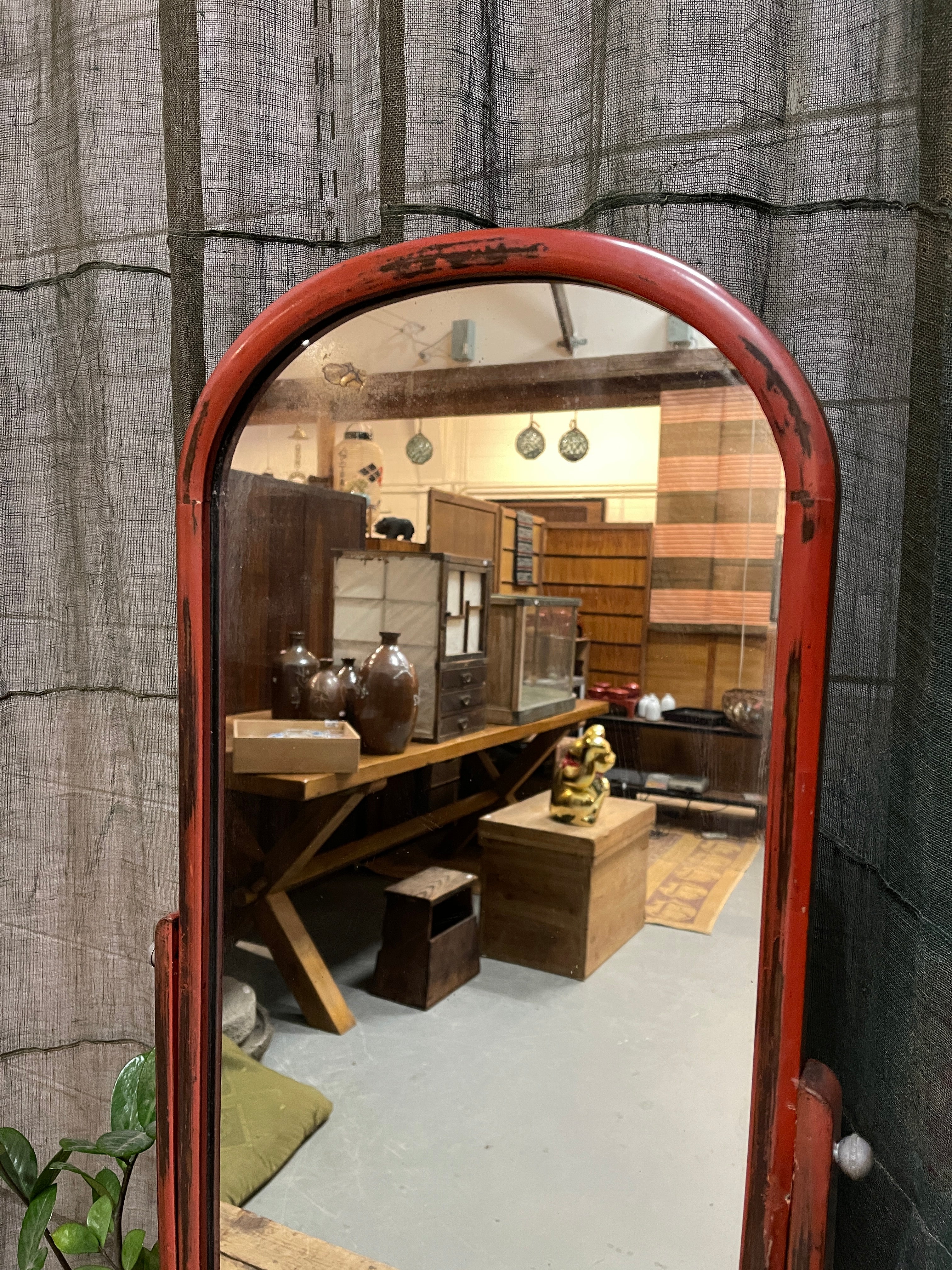 Japanese Lacquer Mirror Chest Kyo Dai | Taisho, c.1920
