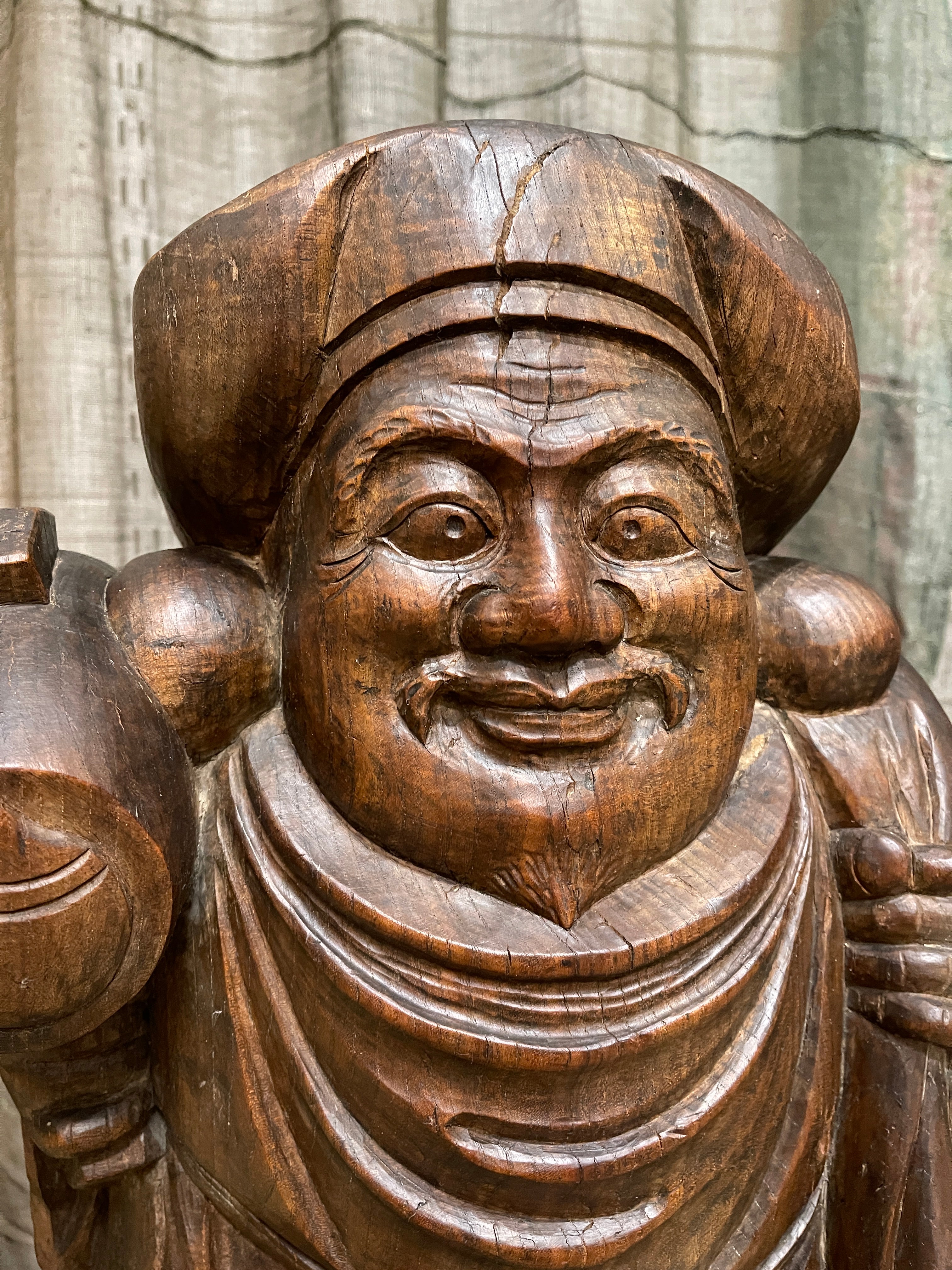 Antique Japanese Daikoku Statue