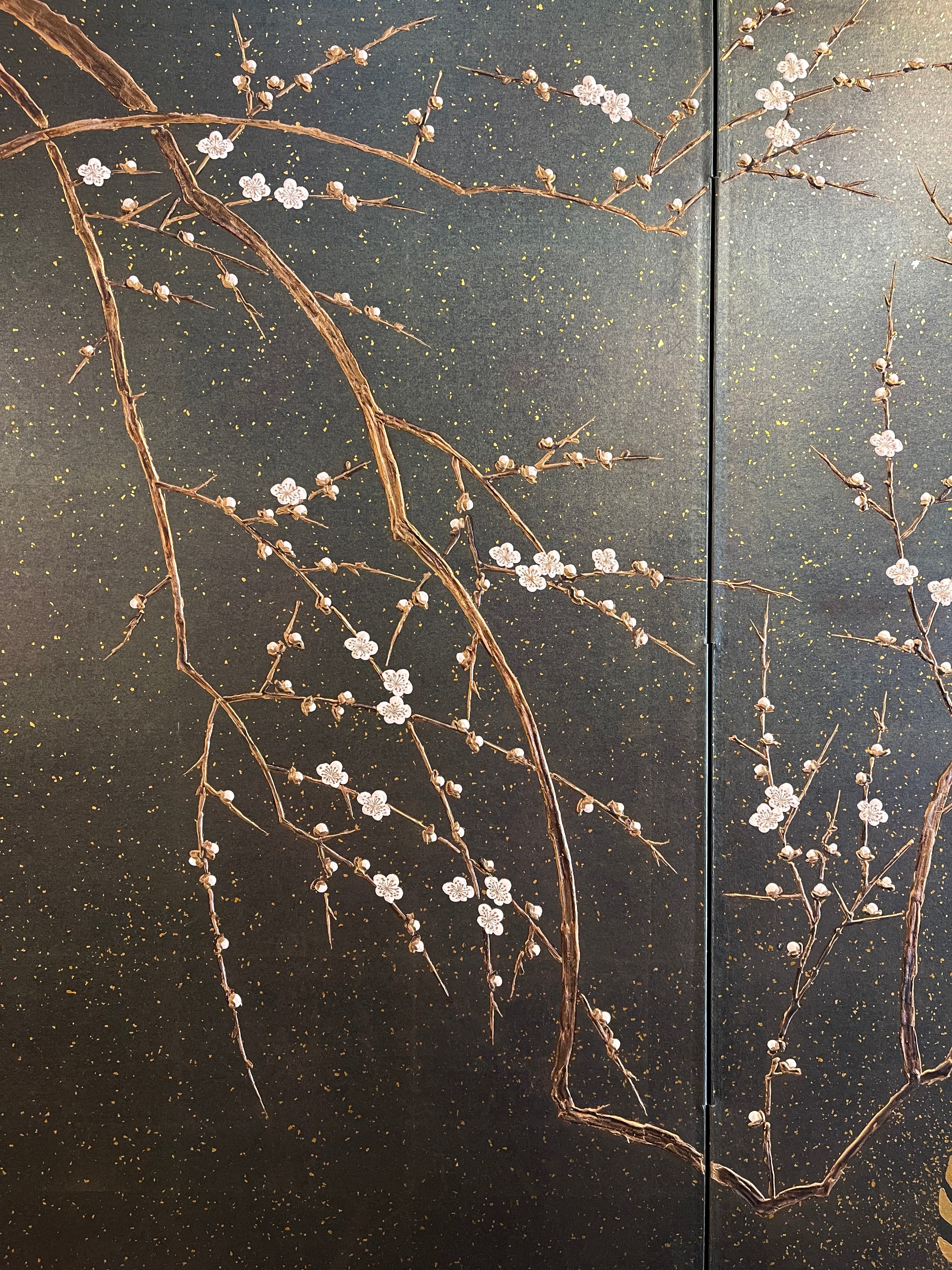 Japanese Two Panel Folding Screen, Byobu By Shoun SUGAWARA - ON HOLD