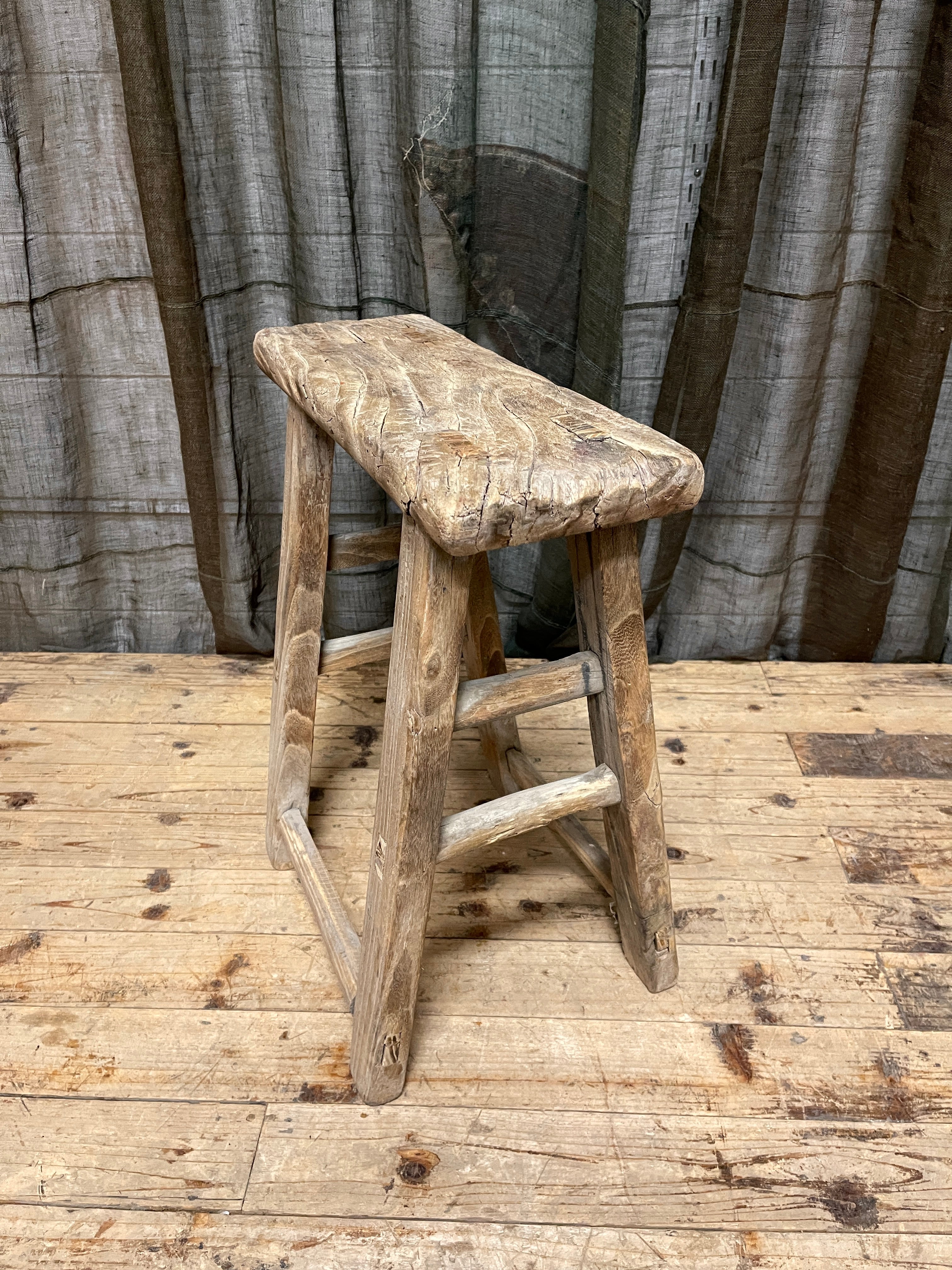 Antique Chinese Provincial Stool