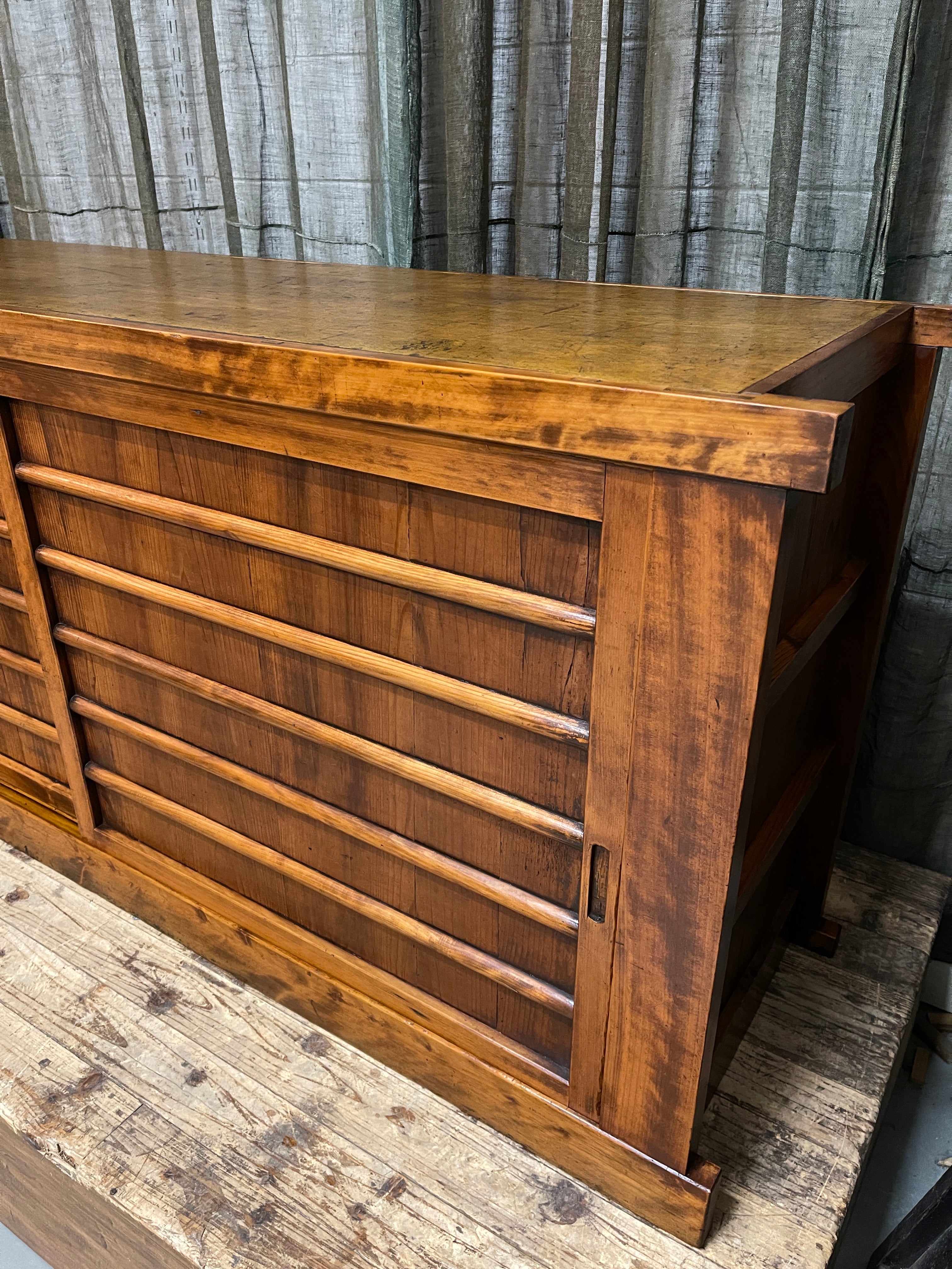 Antique Japanese Sideboard - Cedar & Cypress | Meiji
