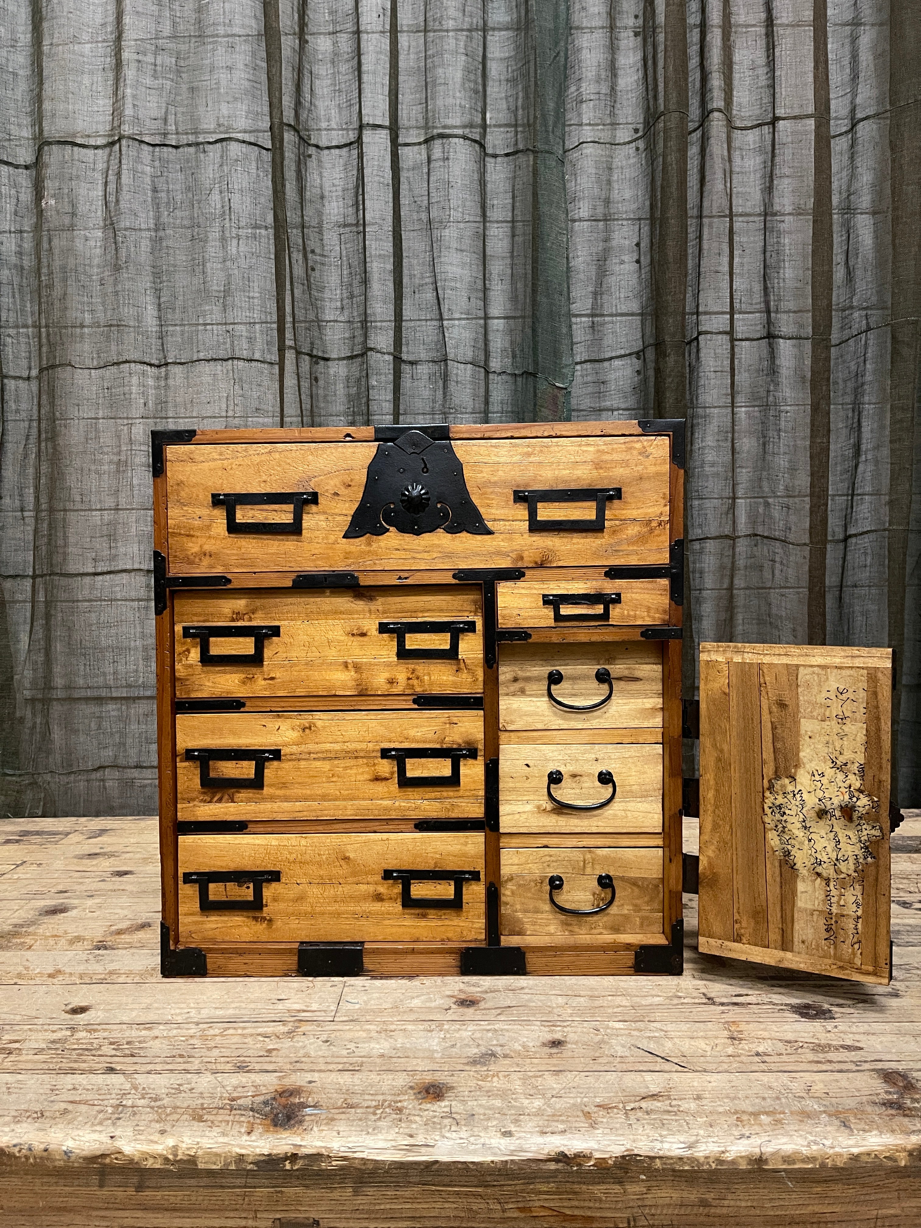 Ko Dansu, Japanese Side Cabinet - Paulownia & Cedar | Meiji